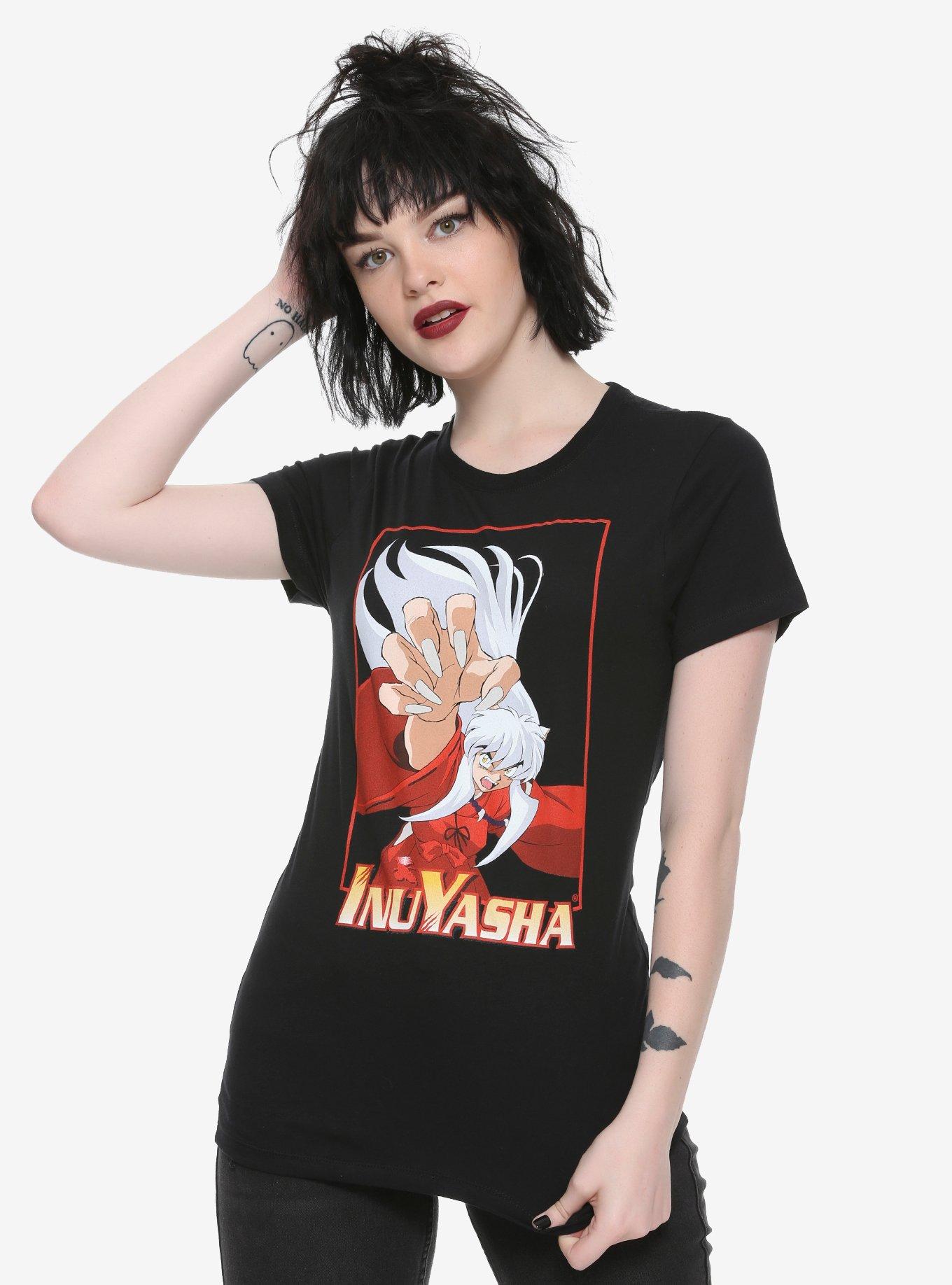 Inuyasha Claws Girls T-Shirt, RED, hi-res