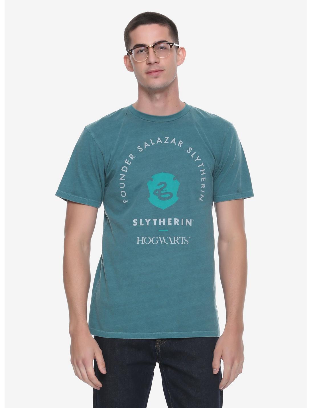 Harry Potter Slytherin Founder T-Shirt - BoxLunch Exclusive, GREEN, hi-res