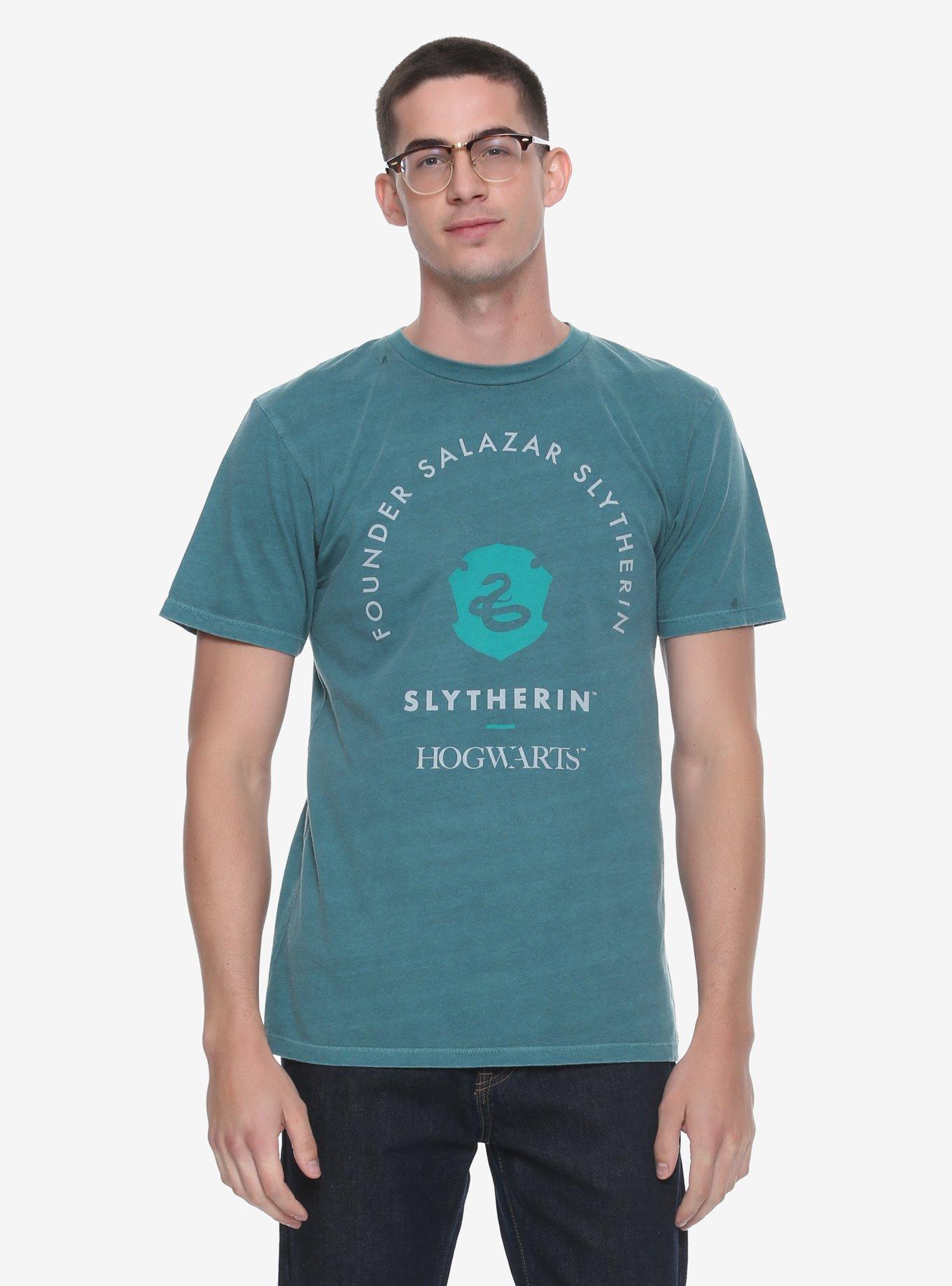 Harry Potter Slytherin Founder T-Shirt - BoxLunch Exclusive, GREEN, hi-res