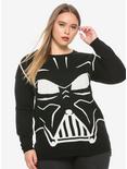 Her Universe Star Wars Darth Vader Intarsia Girls Sweater Plus Size, BLACK, hi-res
