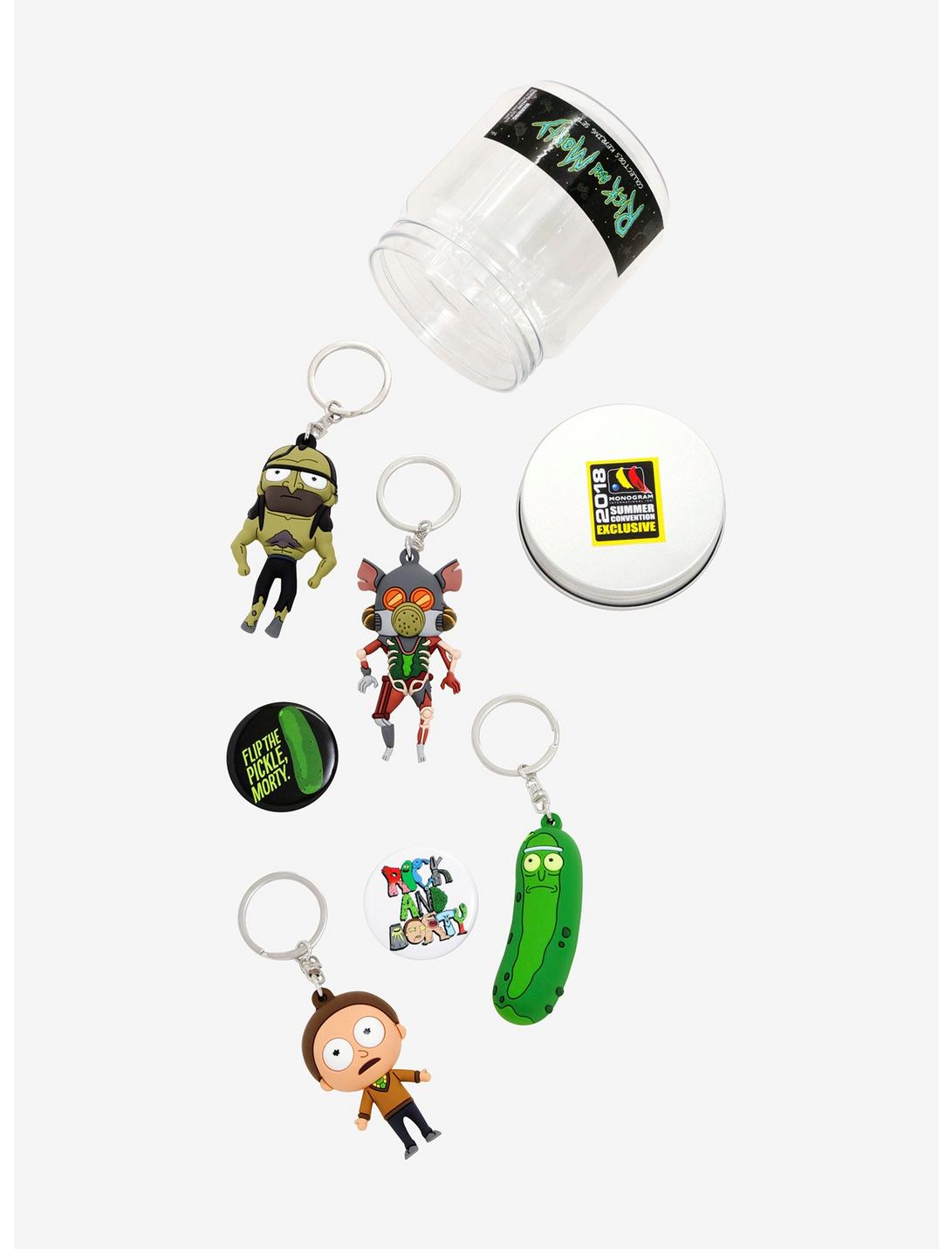 Rick And Morty Figural Key Chain Set - 2018 Summer Convention Exclusive, , hi-res