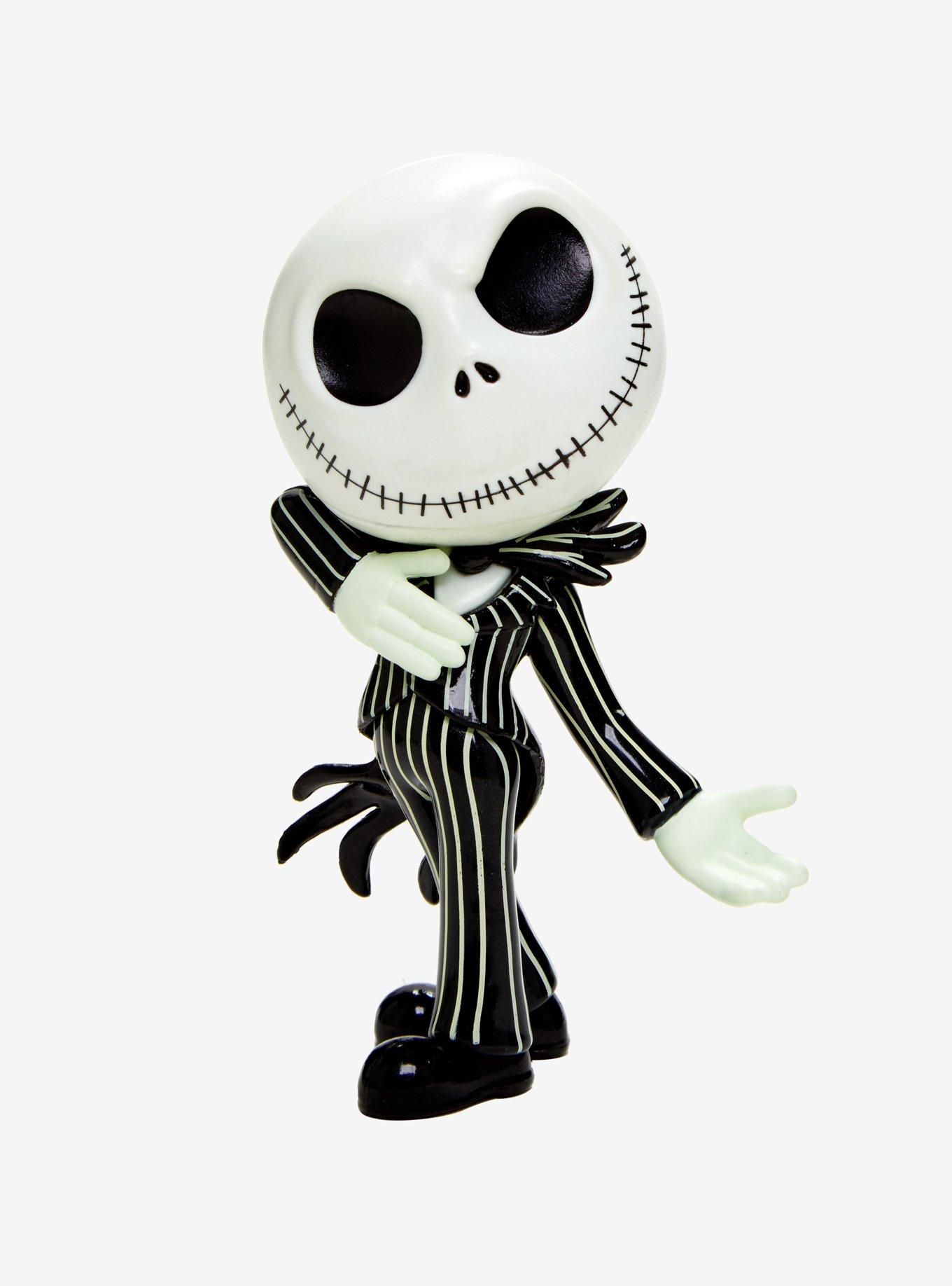 Metalfigs The Nightmare Before Christmas 25th Anniversary Jack Skellington Glow In The Dark Figure Hot Topic Exclusive, , hi-res