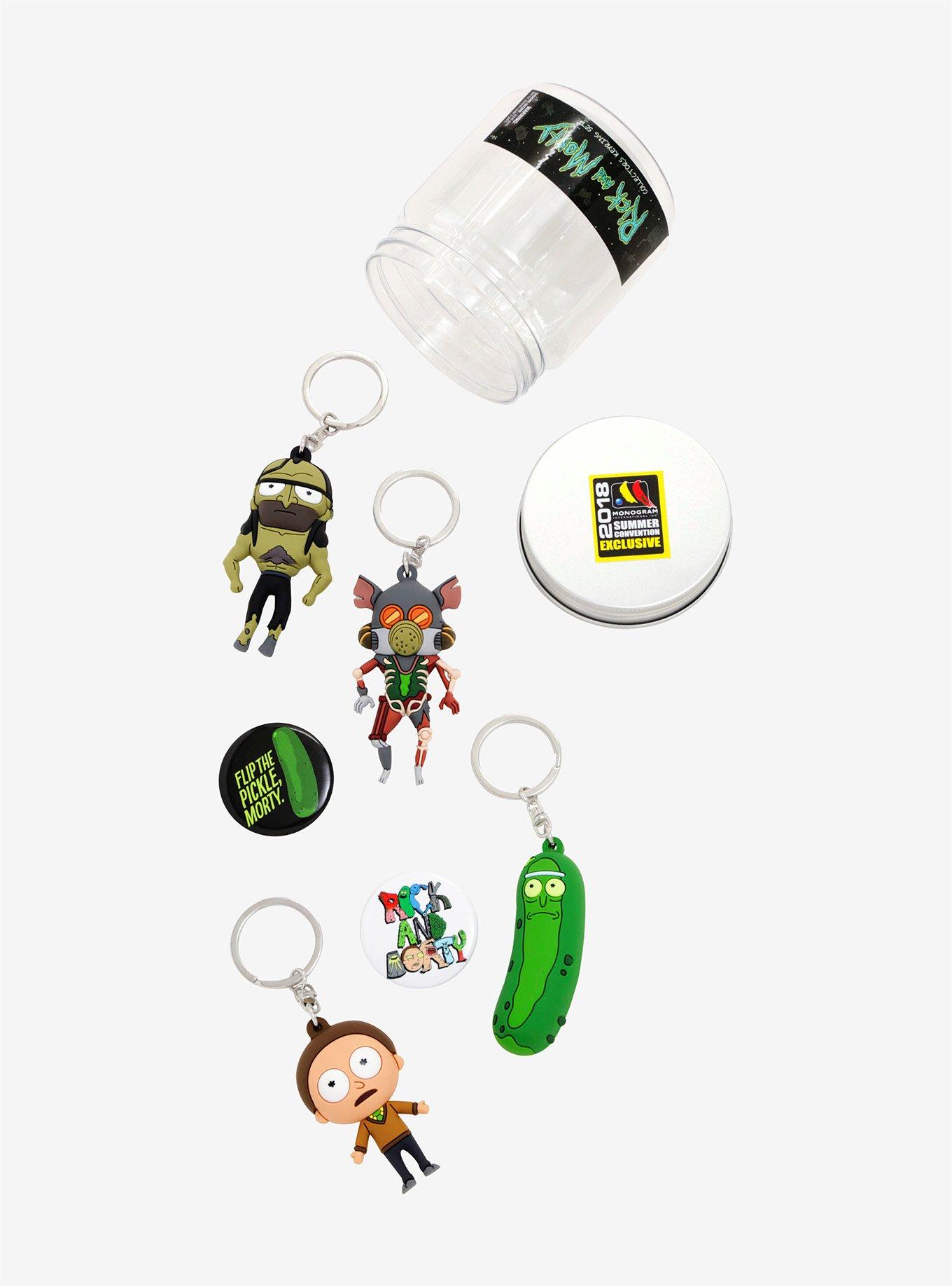 Rick And Morty Figural Key Chain Set 2018 Summer Convention Exclusive, , hi-res