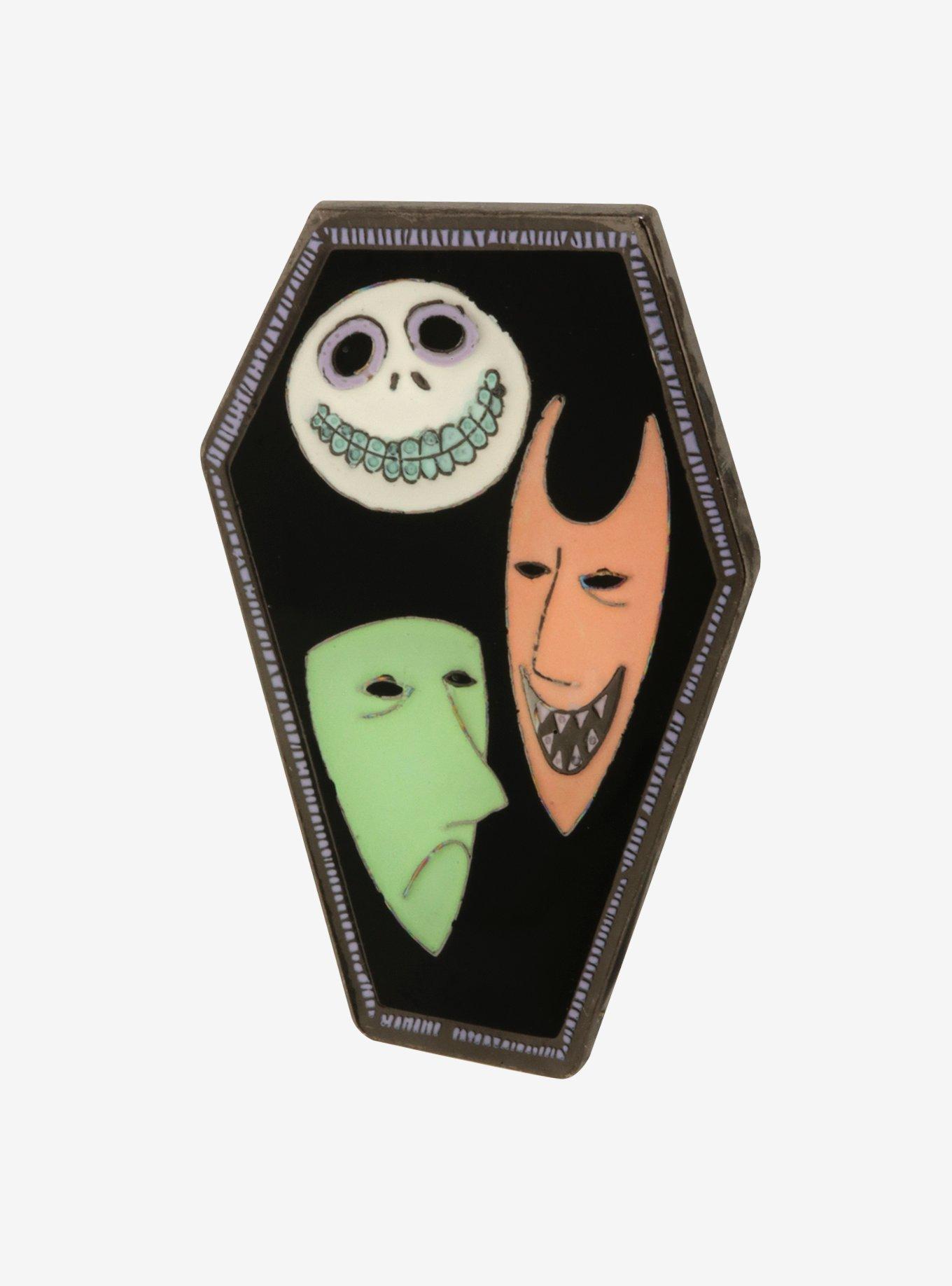 The Nightmare Before Christmas Lock Shock & Barrel Coffin Enamel Pin - BoxLunch Exclusive, , hi-res