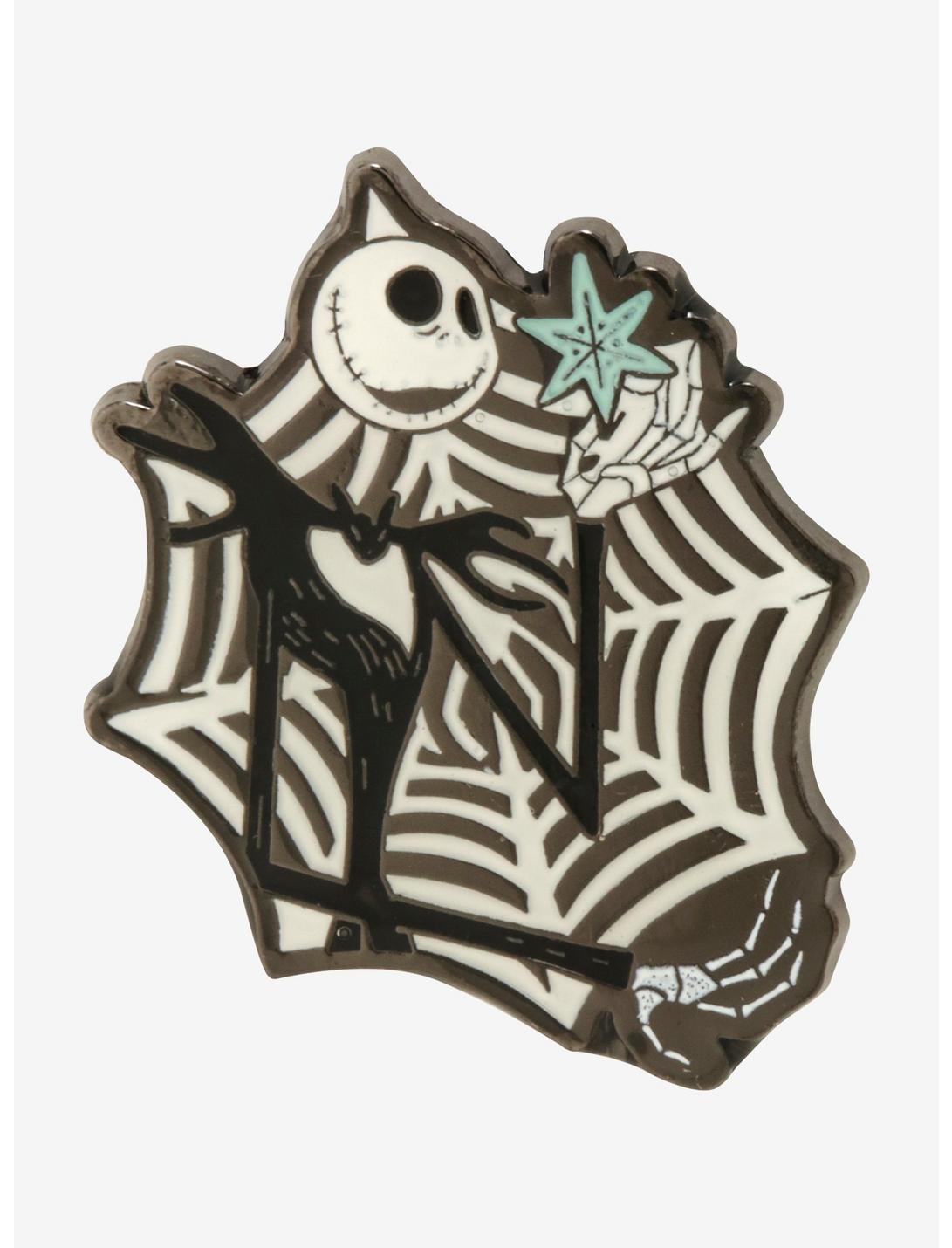 The Nightmare Before Christmas Snowflake Enamel Pin - BoxLunch Exclusive, , hi-res