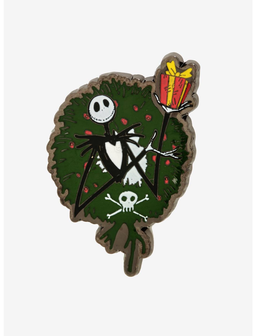 The Nightmare Before Christmas Jack Skellington Wreath Enamel Pin - BoxLunch Exclusive, , hi-res