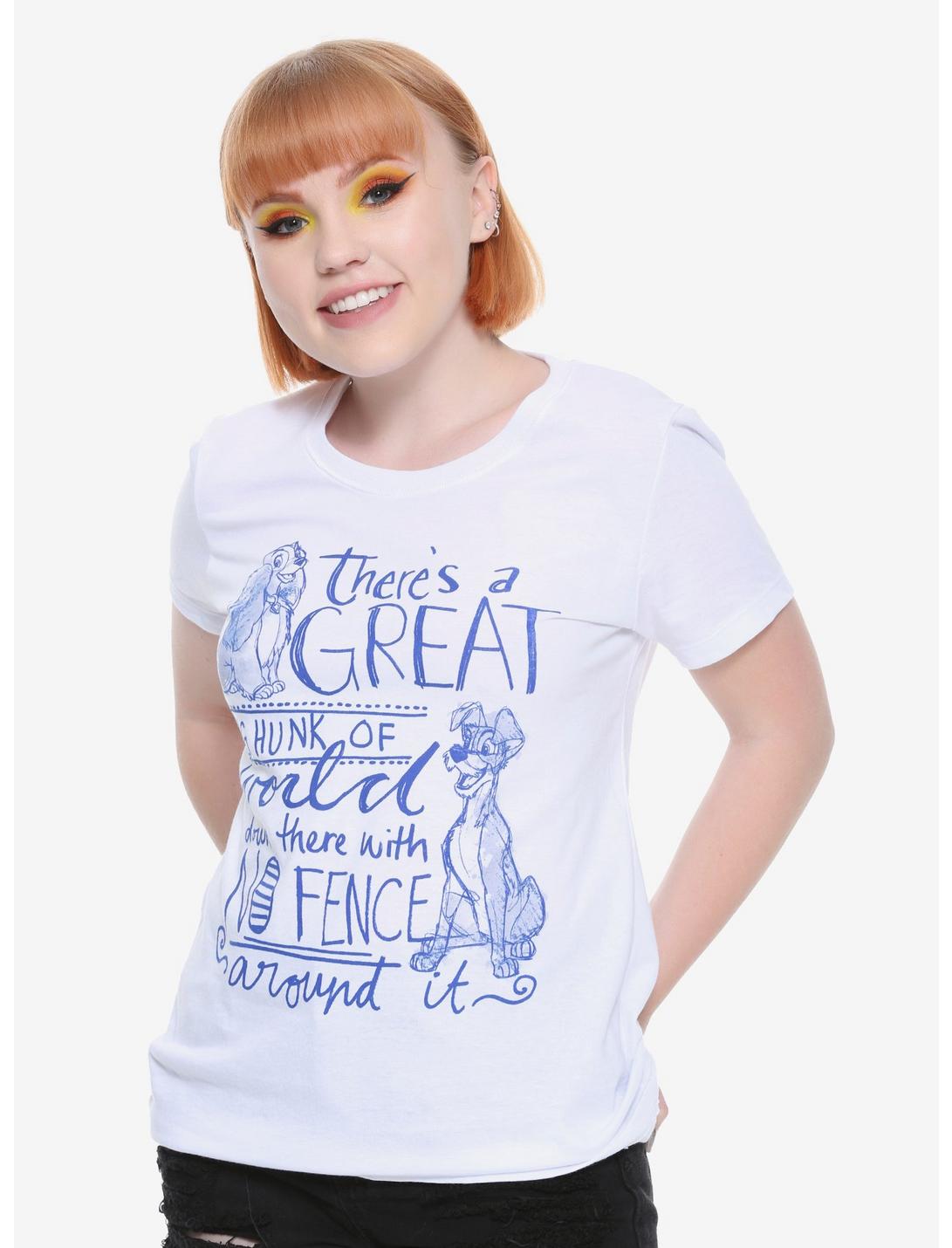 Disney Lady And The Tramp No Fence Girls T-Shirt, MULTICOLOR, hi-res