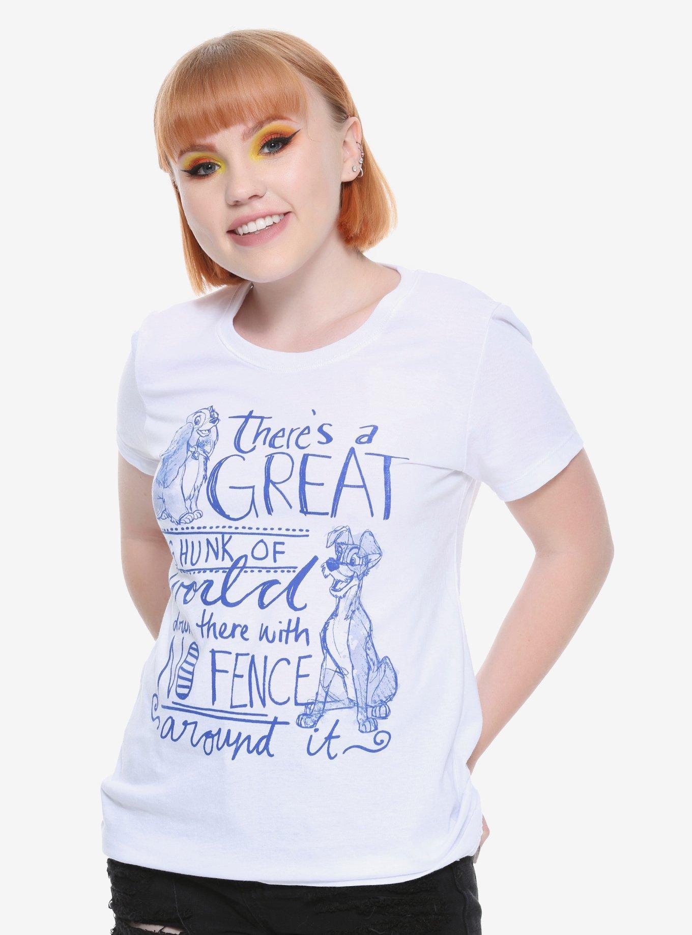 Disney Lady And The Tramp No Fence Girls T-Shirt, MULTICOLOR, hi-res