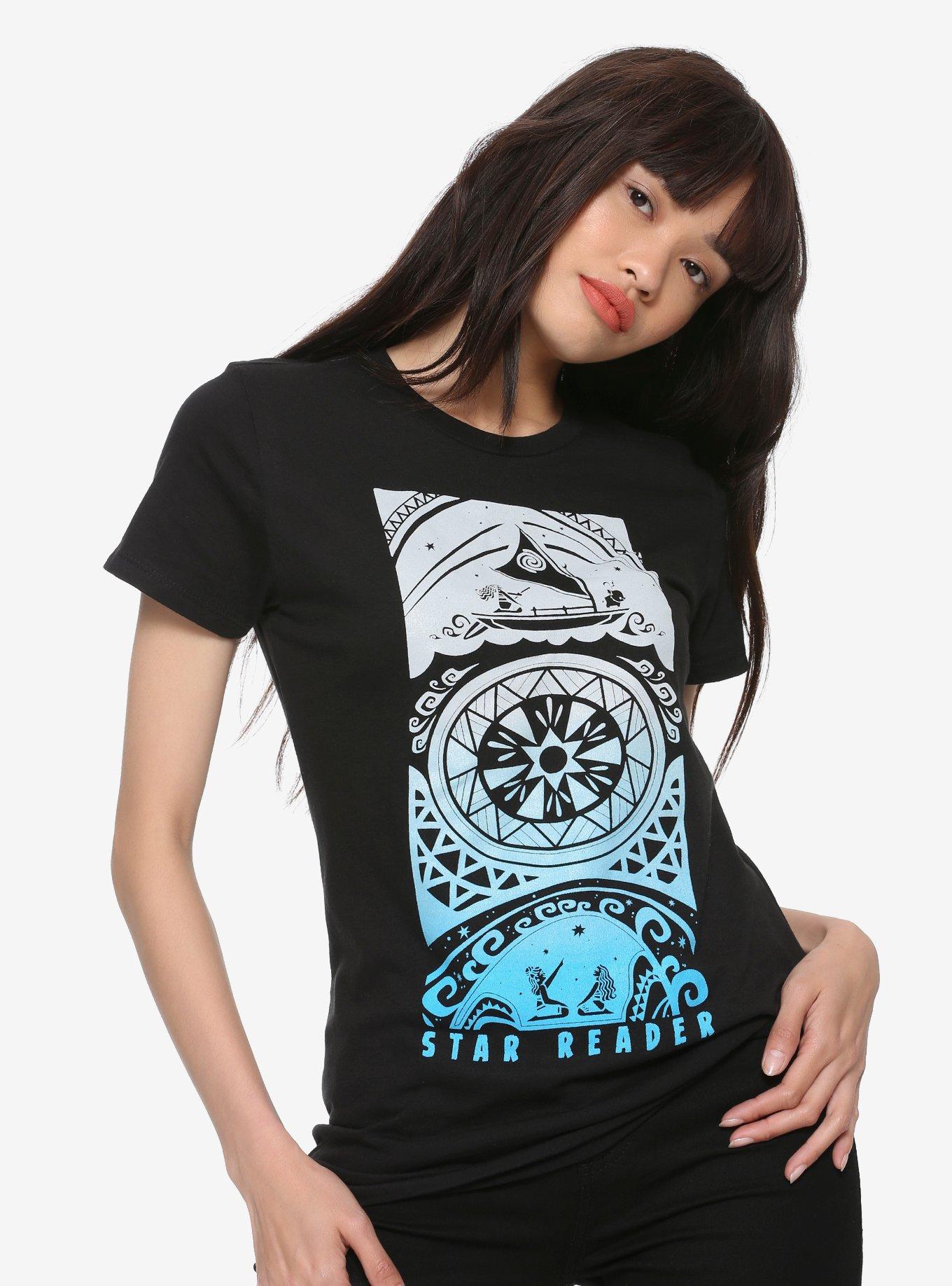 Disney Moana Star Reader Girls T-Shirt, BLACK, hi-res