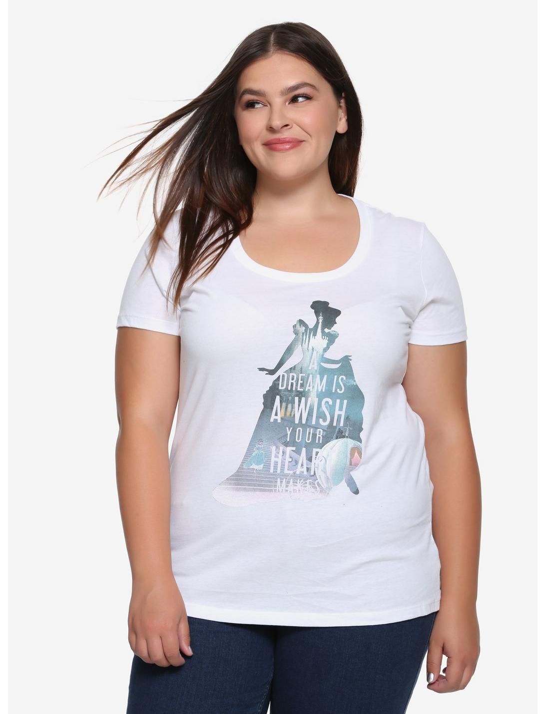 Disney Cinderella Silhouette Girls T-Shirt Plus Size, MULTICOLOR, hi-res