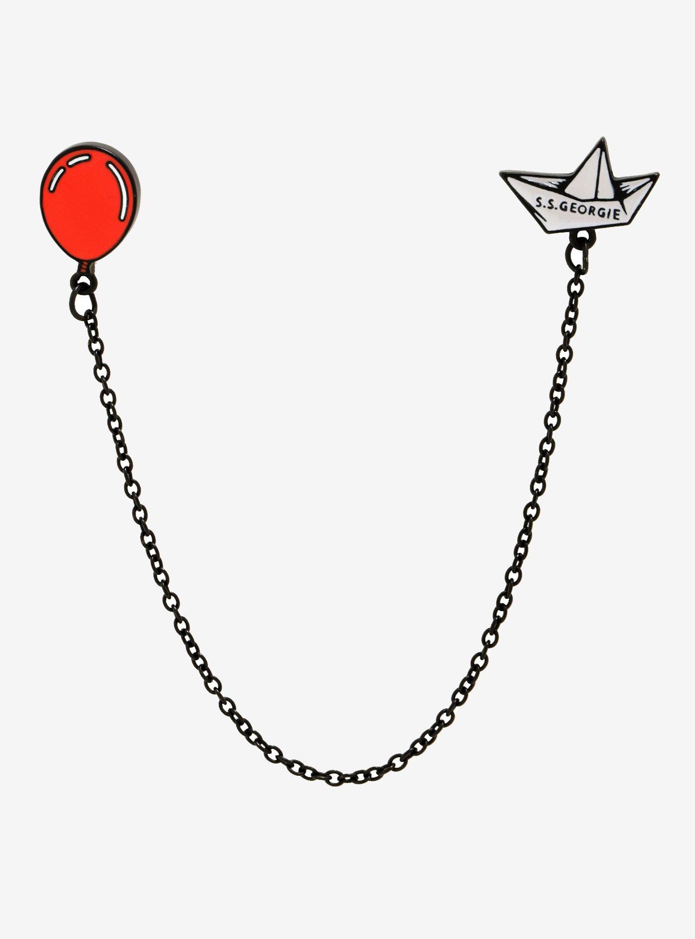 IT Pennywise Balloon & S.S. Georgie Collar Pin Set, , hi-res