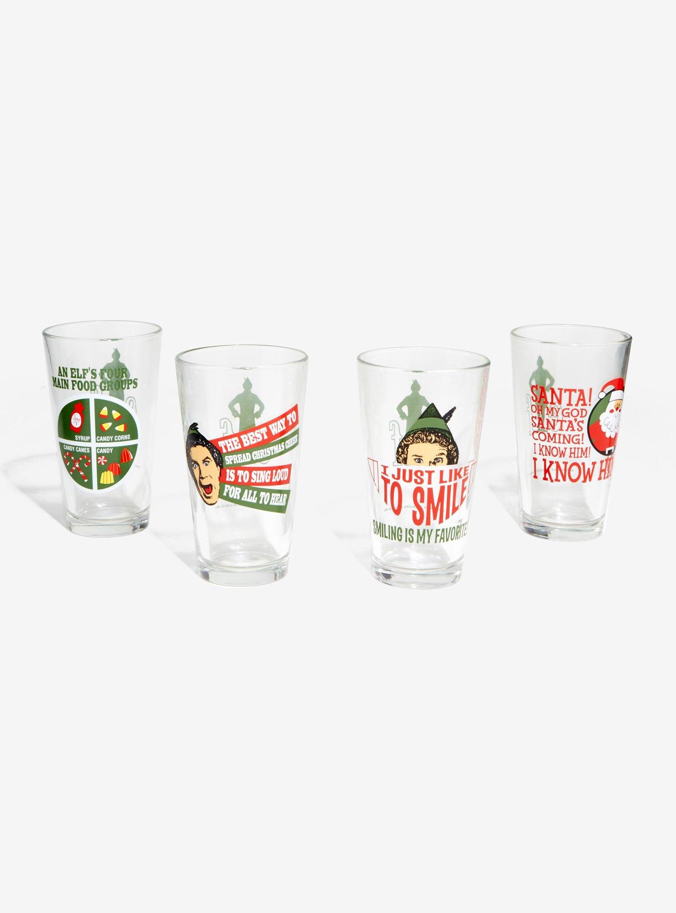 Elf Buddy Quotes Pint Glass Set, , hi-res