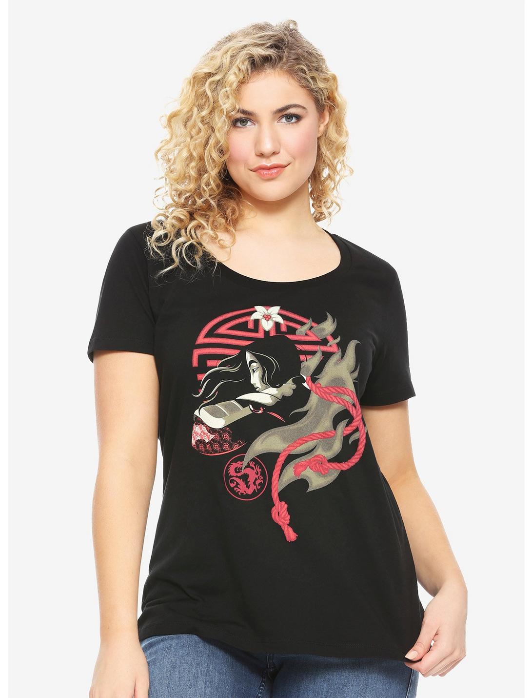 Disney Mulan Warrior Hair Girls T-Shirt Plus Size, BLACK, hi-res