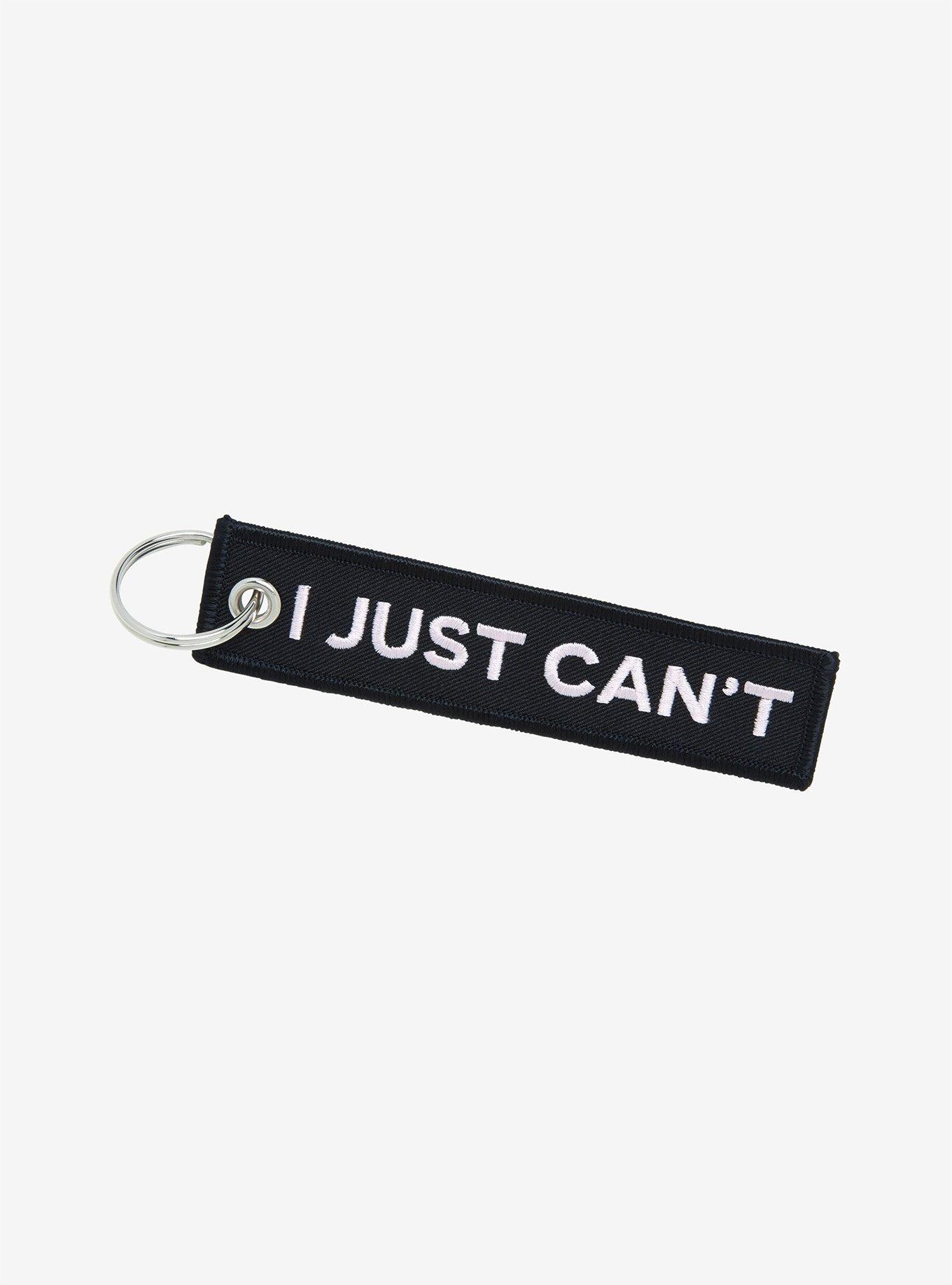 I Just Can't Fabric Key Chain, , hi-res