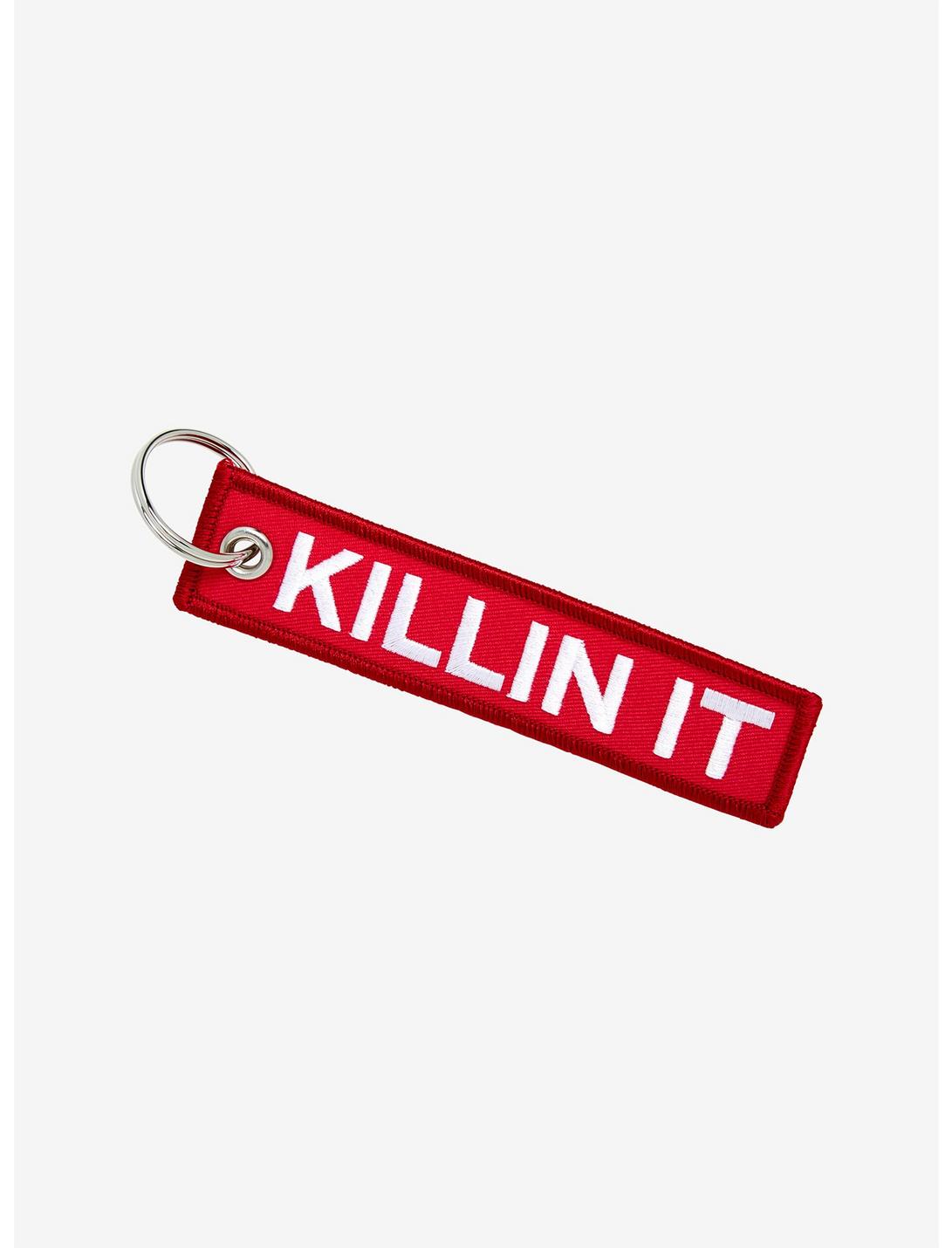 Killin It Fabric Key Chain, , hi-res
