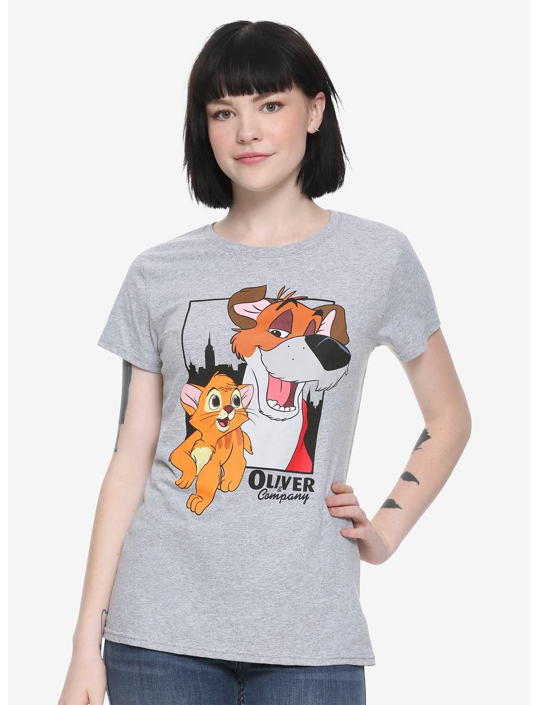 Disney Oliver & Company Girls T-Shirt, HEATHER GREY, hi-res