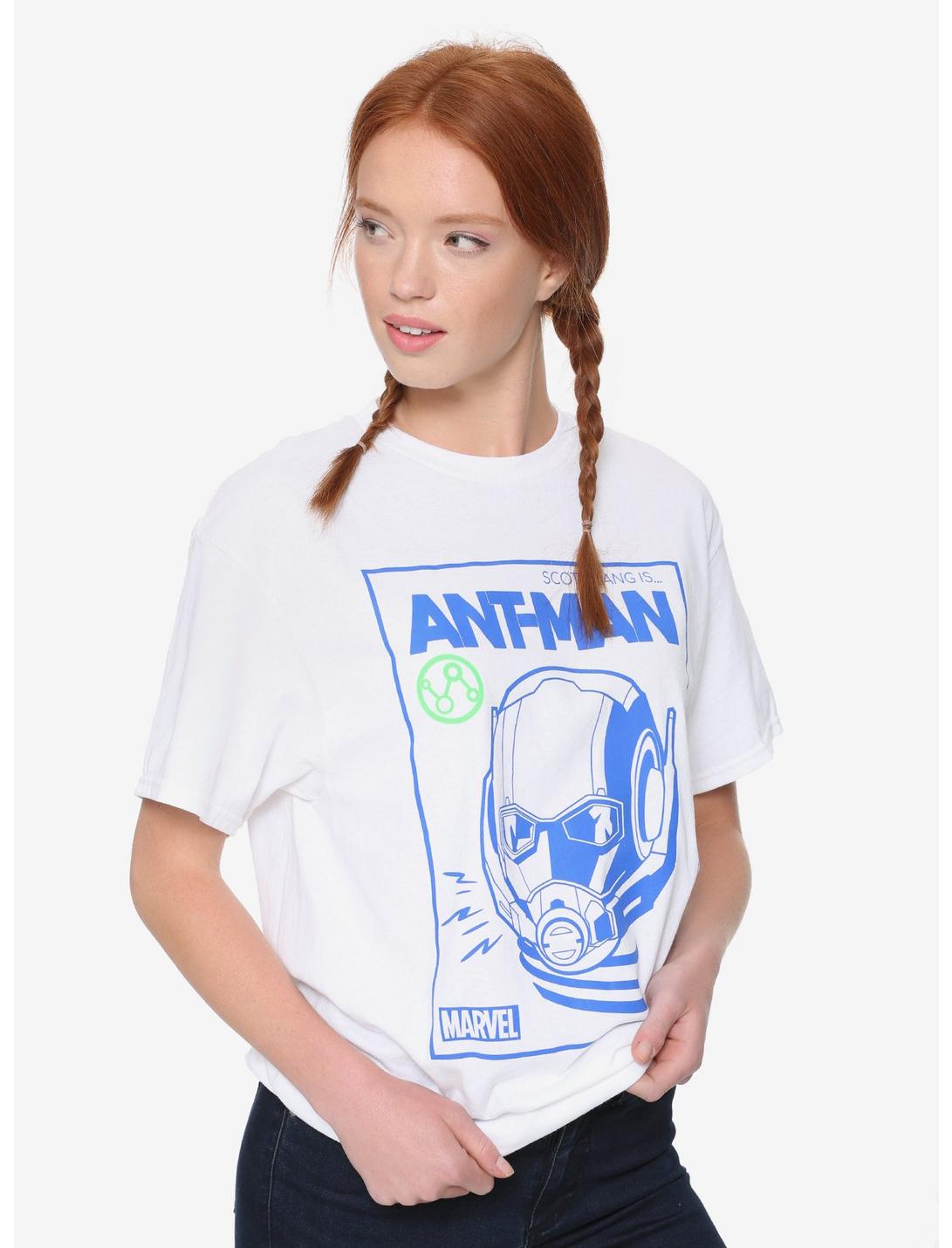 Marvel Ant-Man Mask Womens Tee - BoxLunch Exclusive, A LONG WAY, hi-res