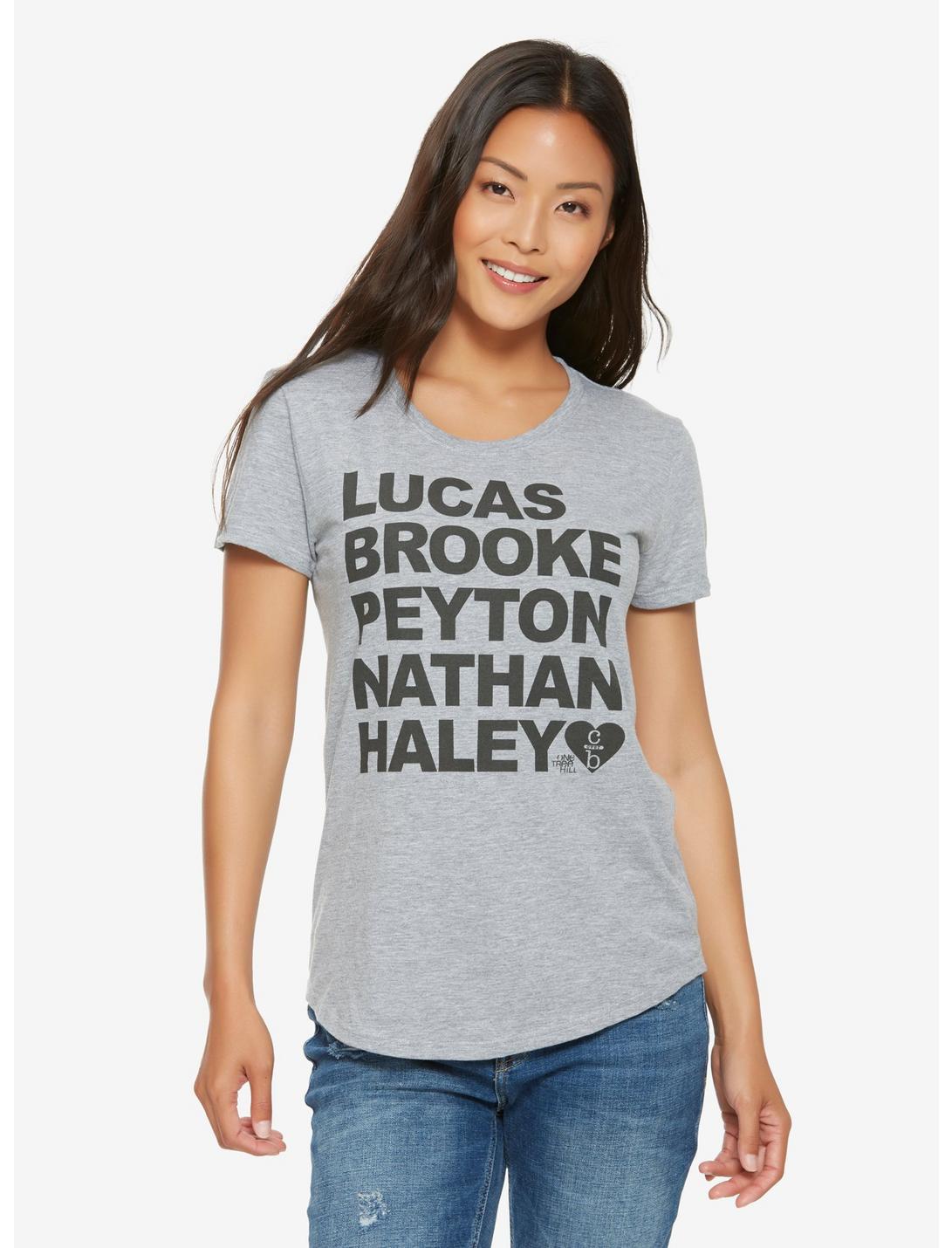 One Tree Hill Squad Womens Tee - BoxLunch Exclusive, GREY, hi-res
