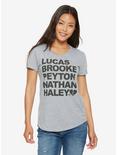 One Tree Hill Squad Womens Tee - BoxLunch Exclusive, GREY, hi-res