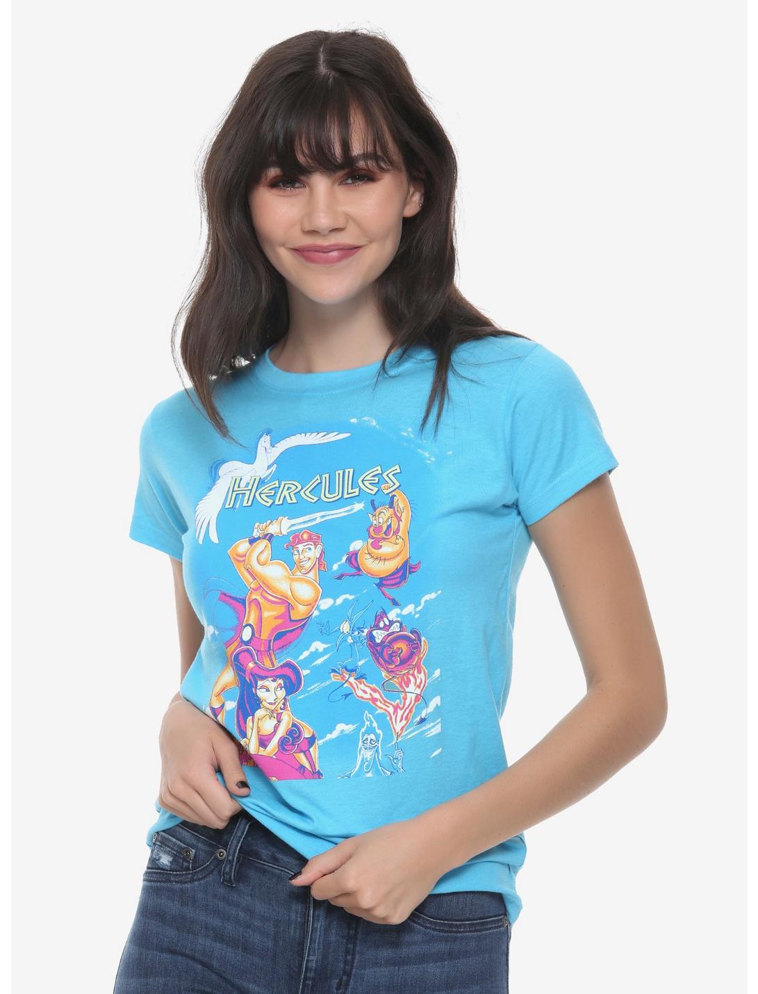Disney Hercules Movie Poster Girls T-Shirt, BLUE, hi-res