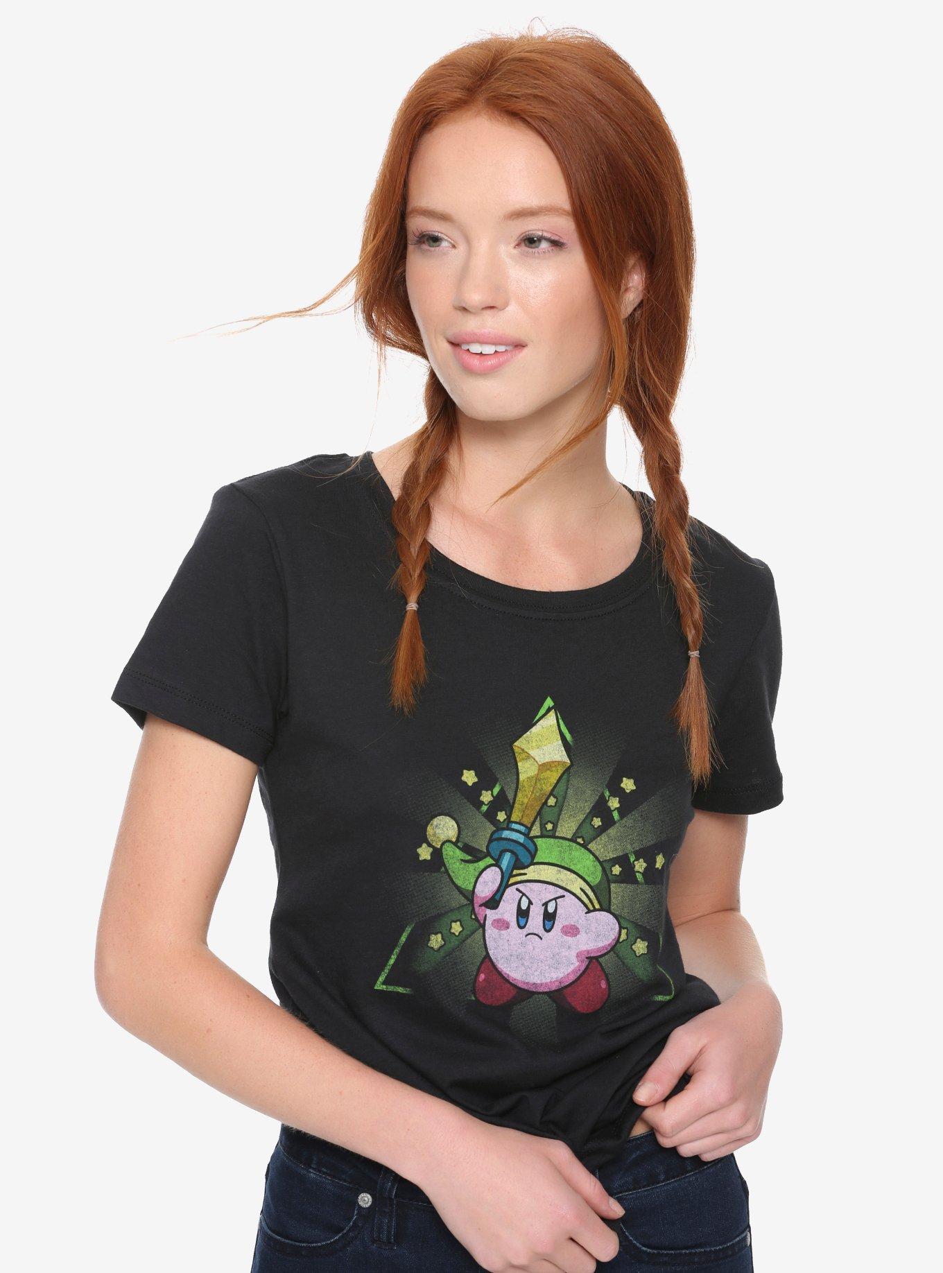 Nintendo The Legend Of Zelda Anti-Kirby Womens Tee - BoxLunch Exclusive, BLACK, hi-res