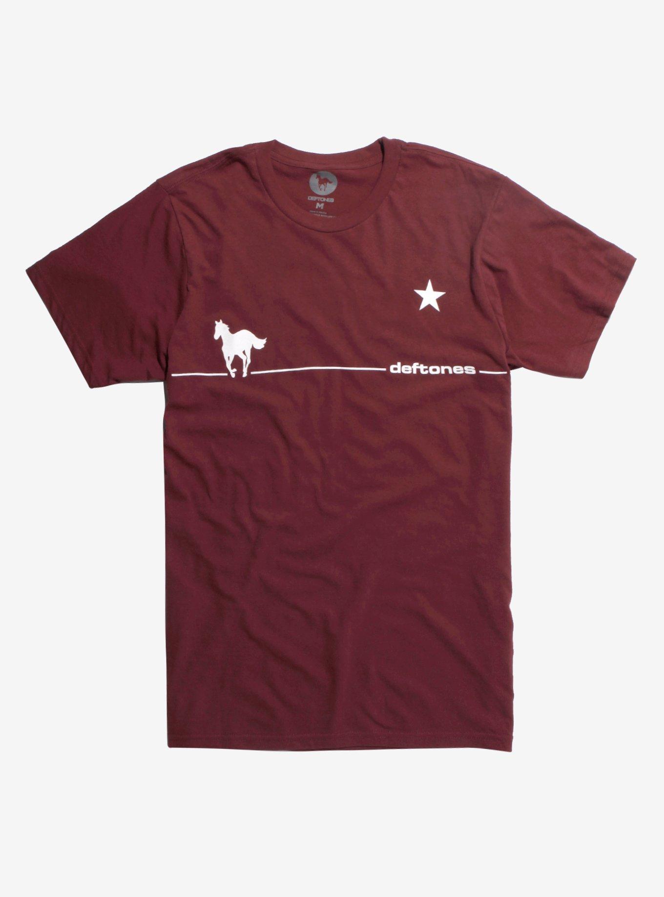 Deftones Maroon Pony T-Shirt, RED, hi-res