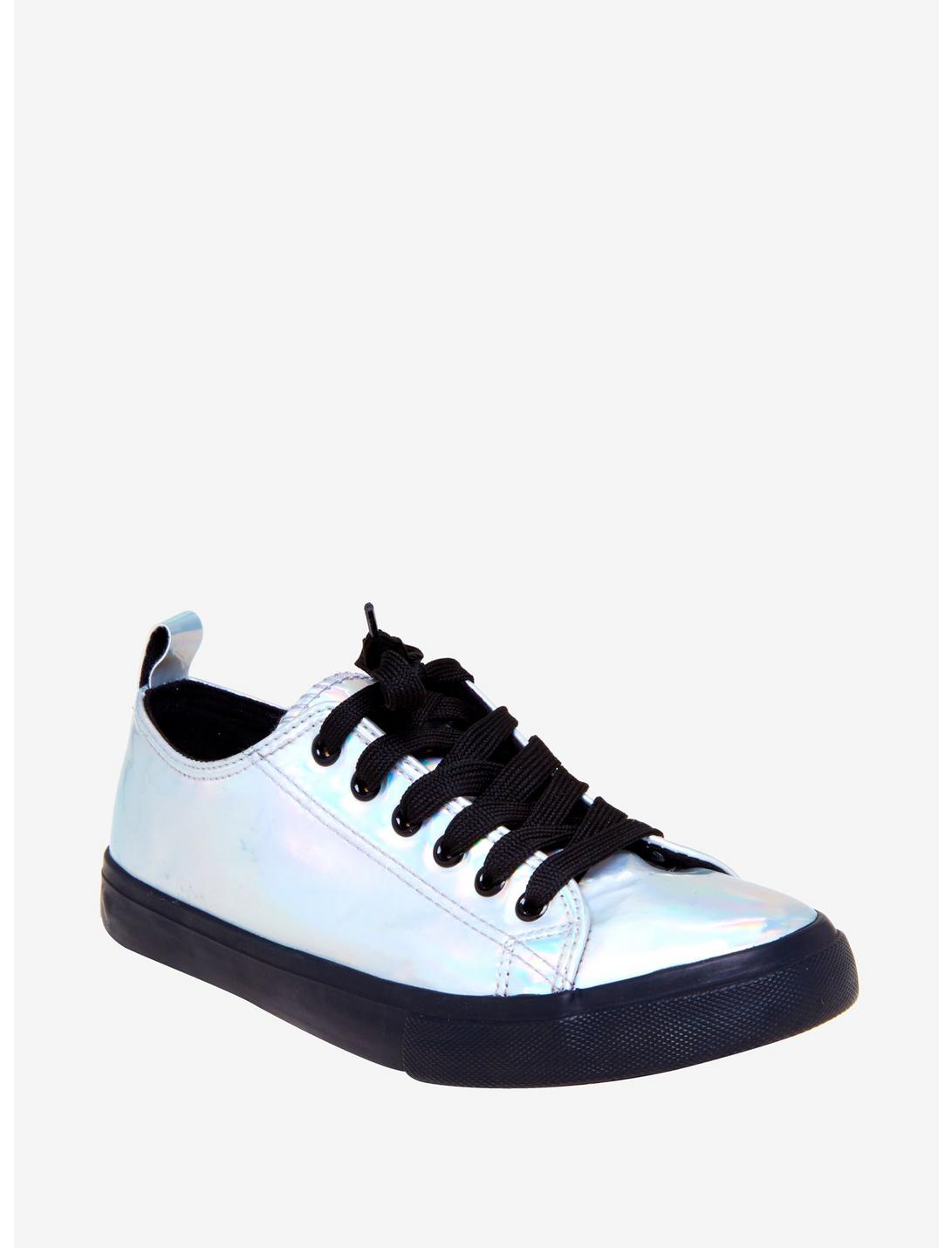 Light Hologram Lace-Up Sneakers, MULTI, hi-res