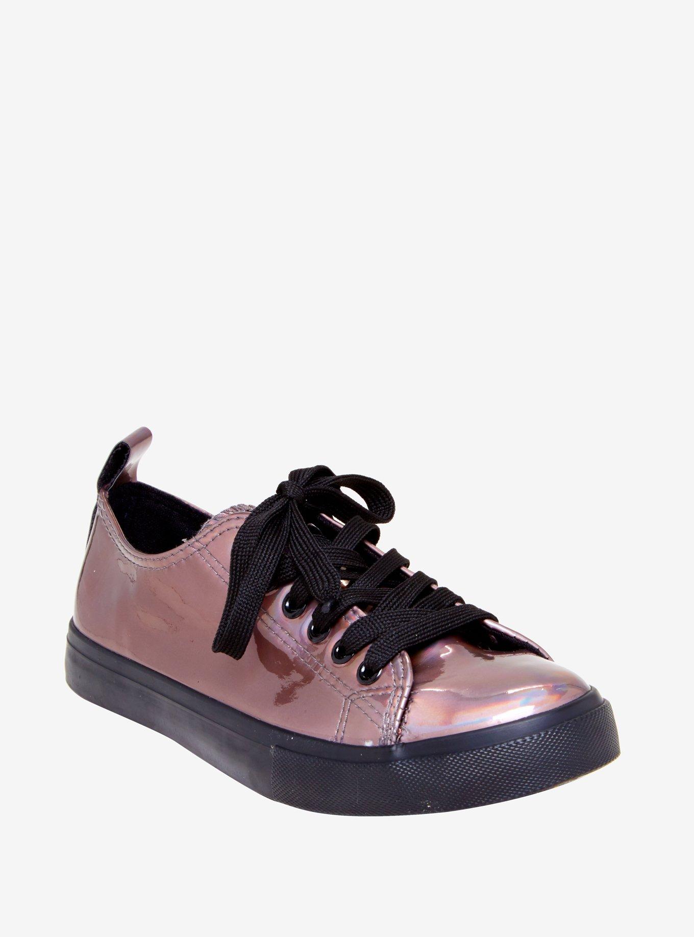 Dark Hologram Lace-Up Sneakers, MULTI, hi-res