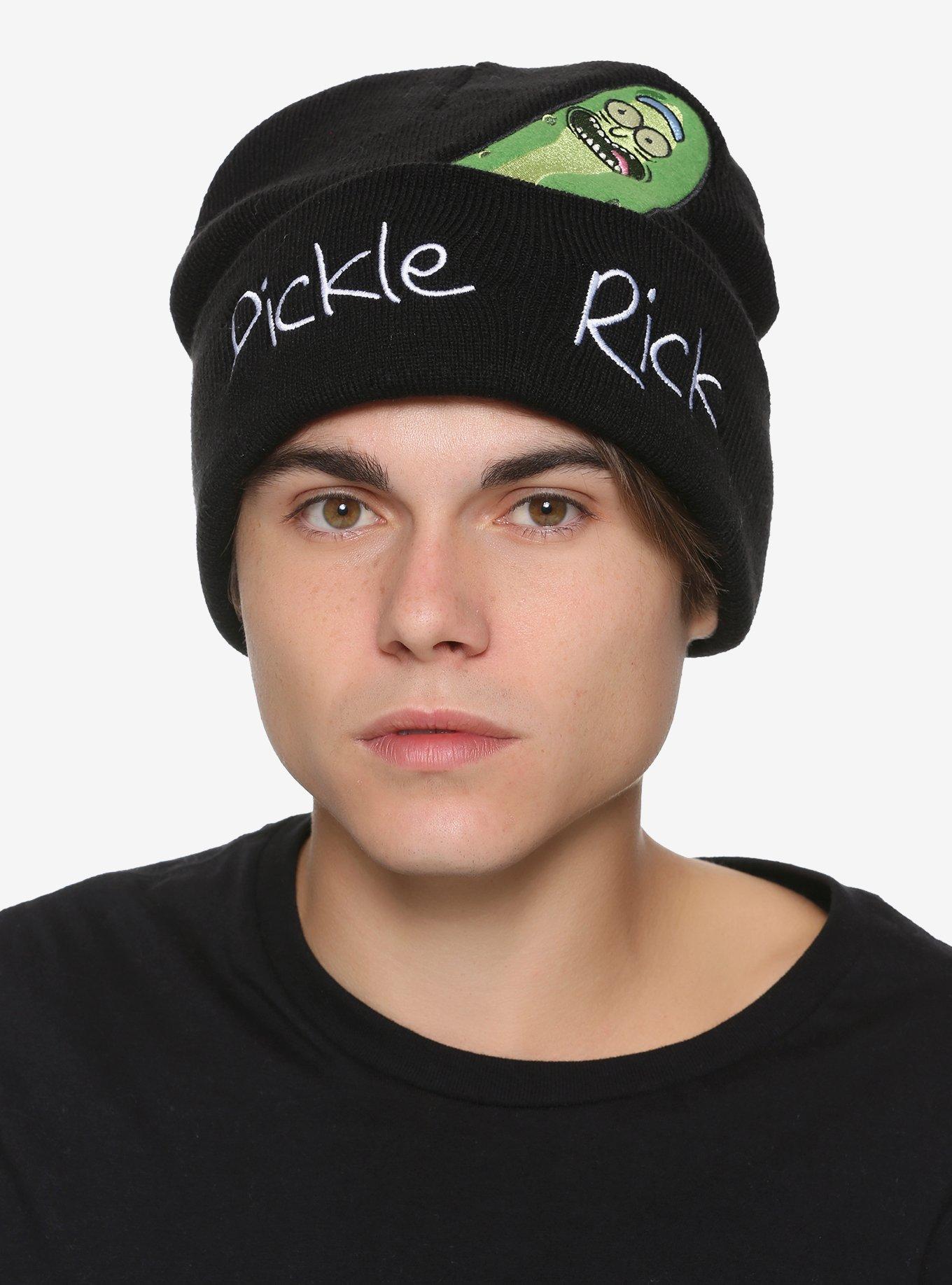 Rick And Morty Pickle Rick Peek Beanie, , hi-res