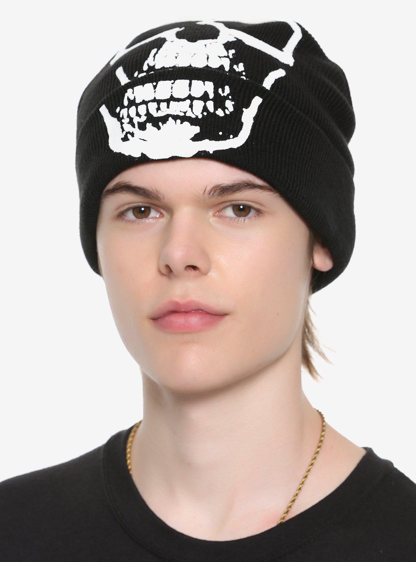 Skeleton Glow-In-The-Dark Watchman Beanie, , hi-res