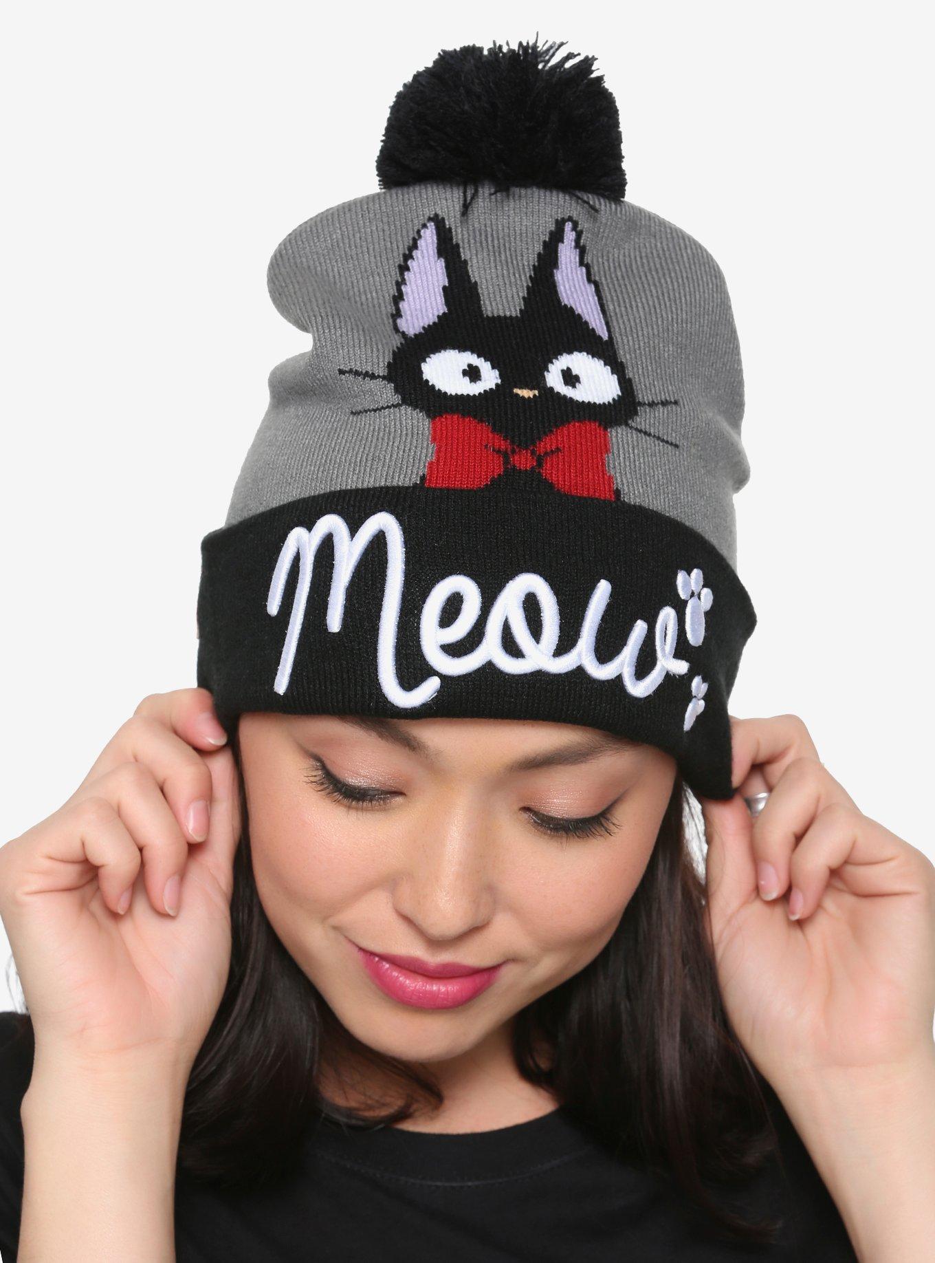 Studio Ghibli Kiki's Delivery Service Jiji Meow Pom Beanie, , hi-res