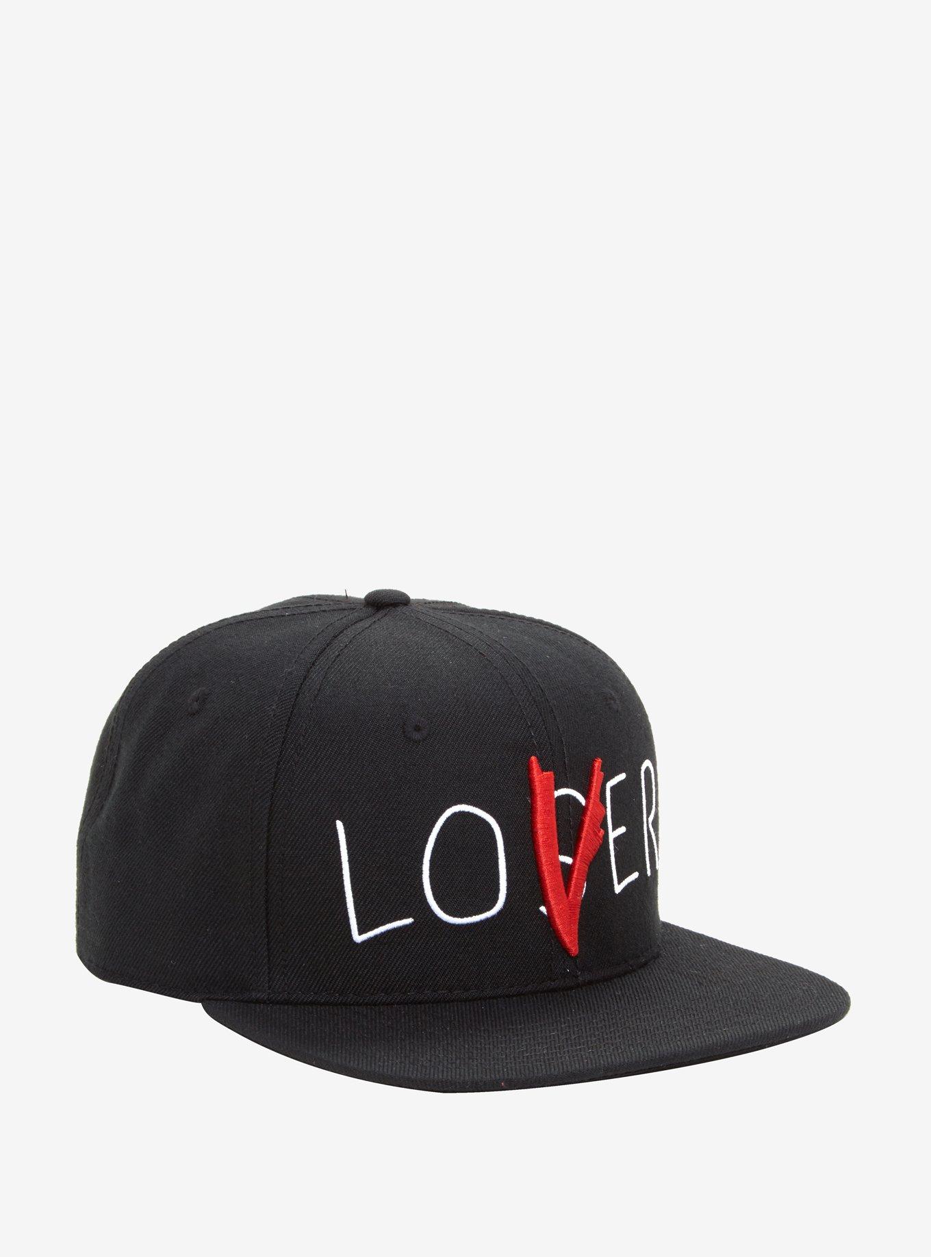 IT Pennywise Loser/Lover Black Snapback Hat | Hot Topic