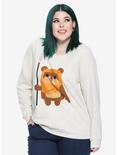 Her Universe Star Wars Chibi Ewok Girls Sweatshirt Plus Size, OATMEAL, hi-res