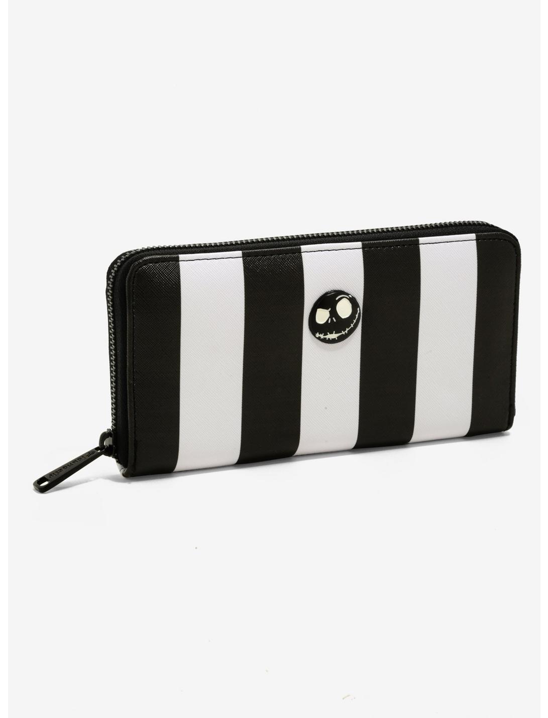 Loungefly The Nightmare Before Christmas Black & White Striped Wallet, , hi-res