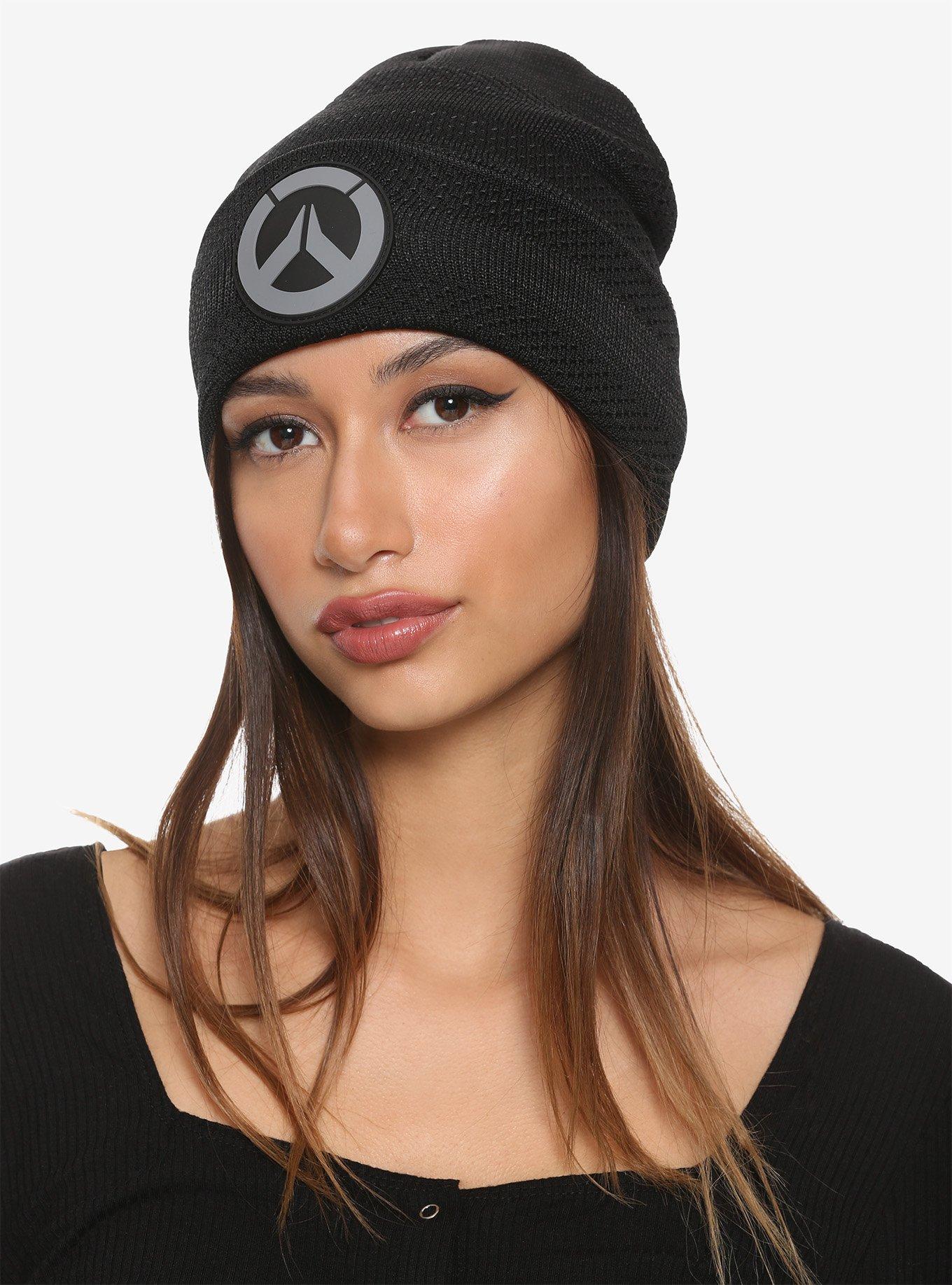 Overwatch Black & Grey Logo Beanie, , hi-res