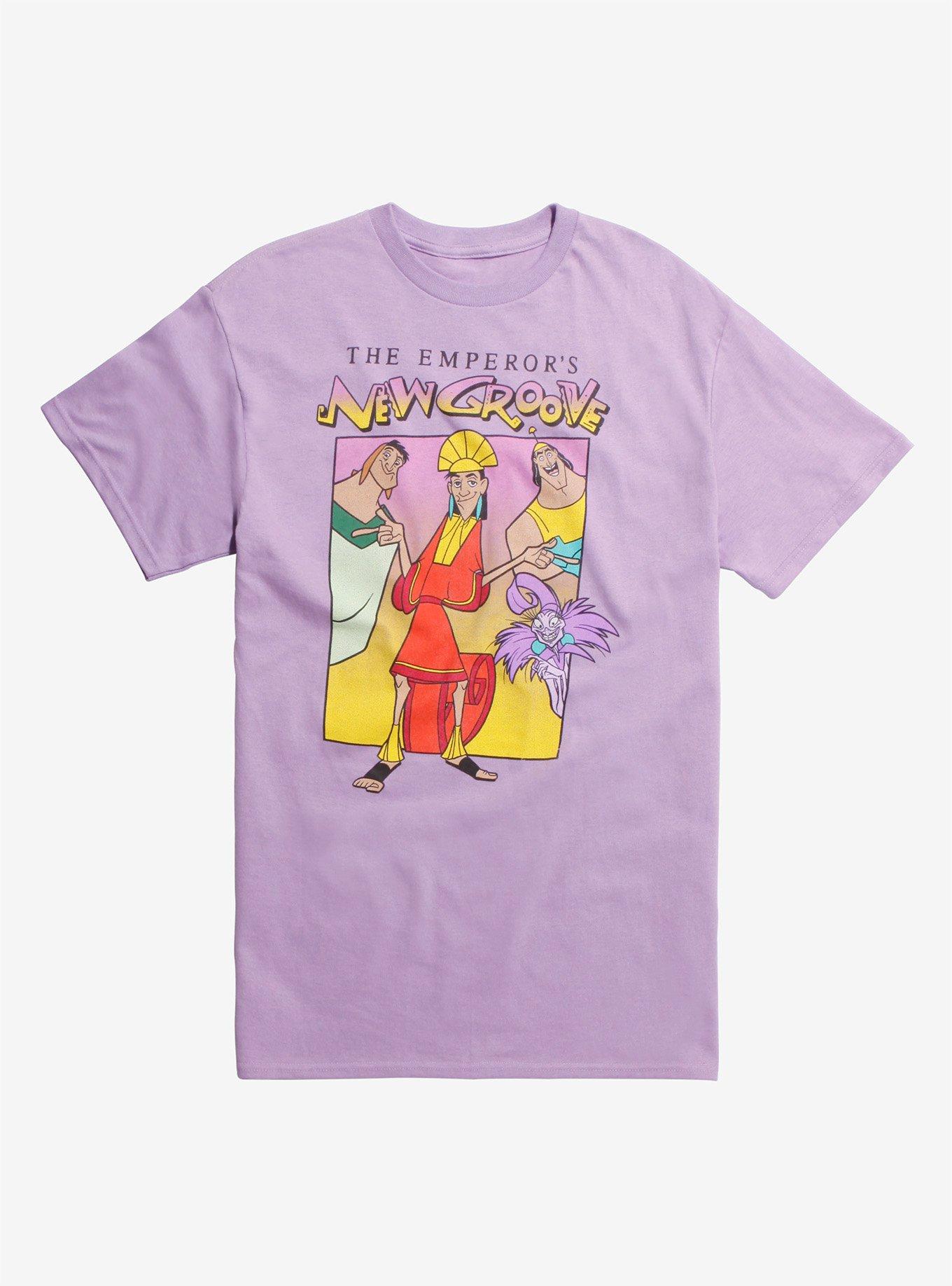 Disney The Emperor's New Groove Purple T-Shirt Hot Topic Exclusive, LIGHT PURPLE, hi-res