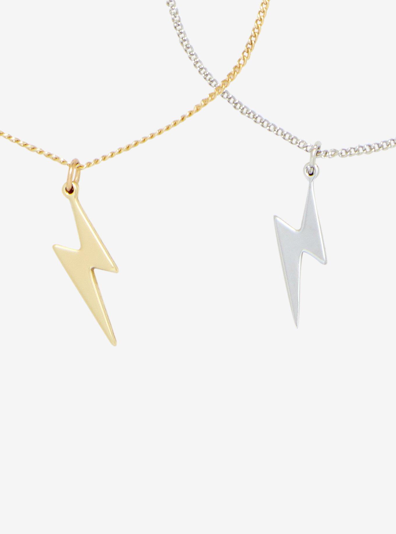 Harry Potter Lightning Bolt Best Friend Necklace Set, , hi-res