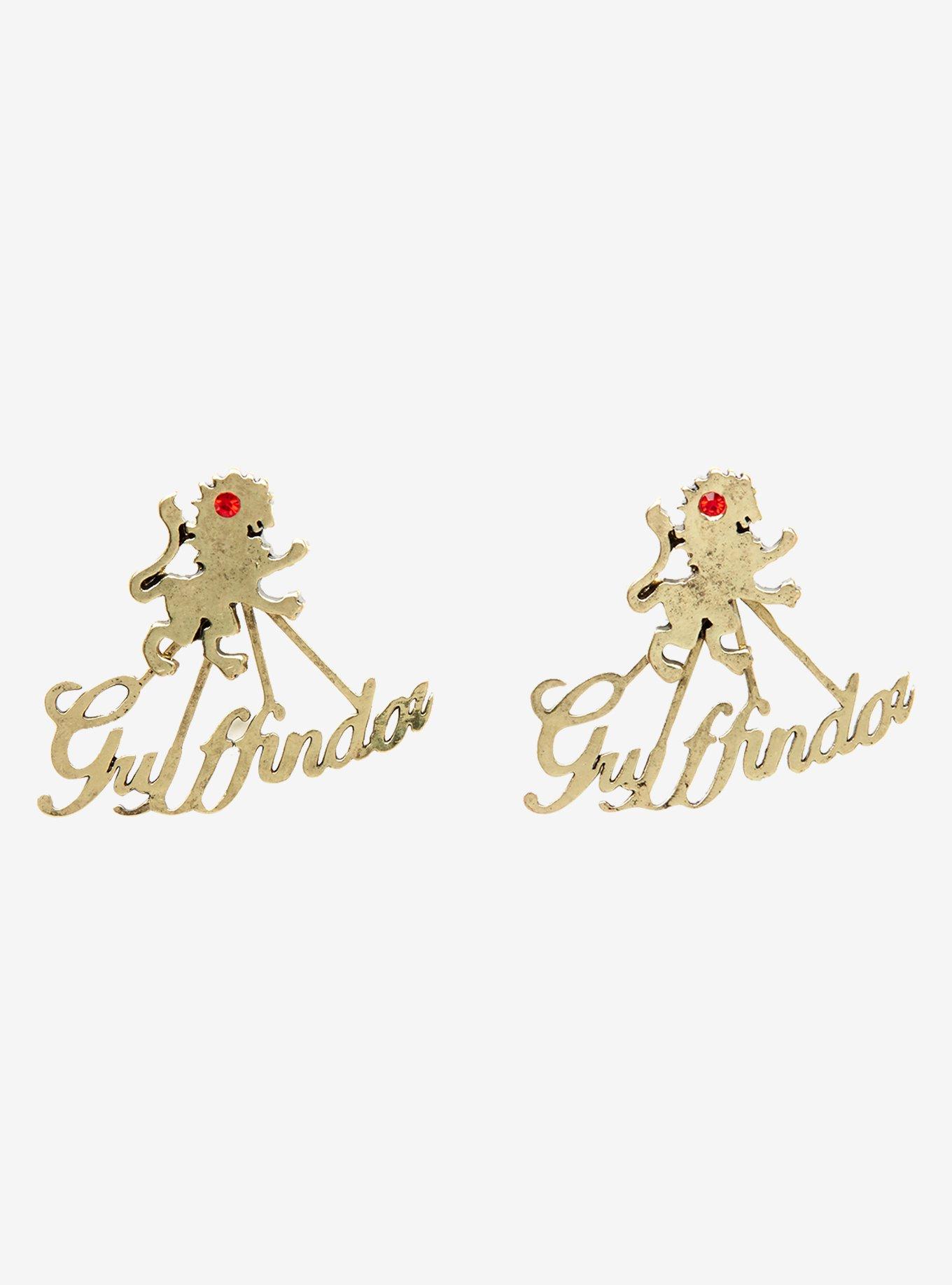 Harry Potter Gryffindor Front/Back Stud Earrings, , hi-res