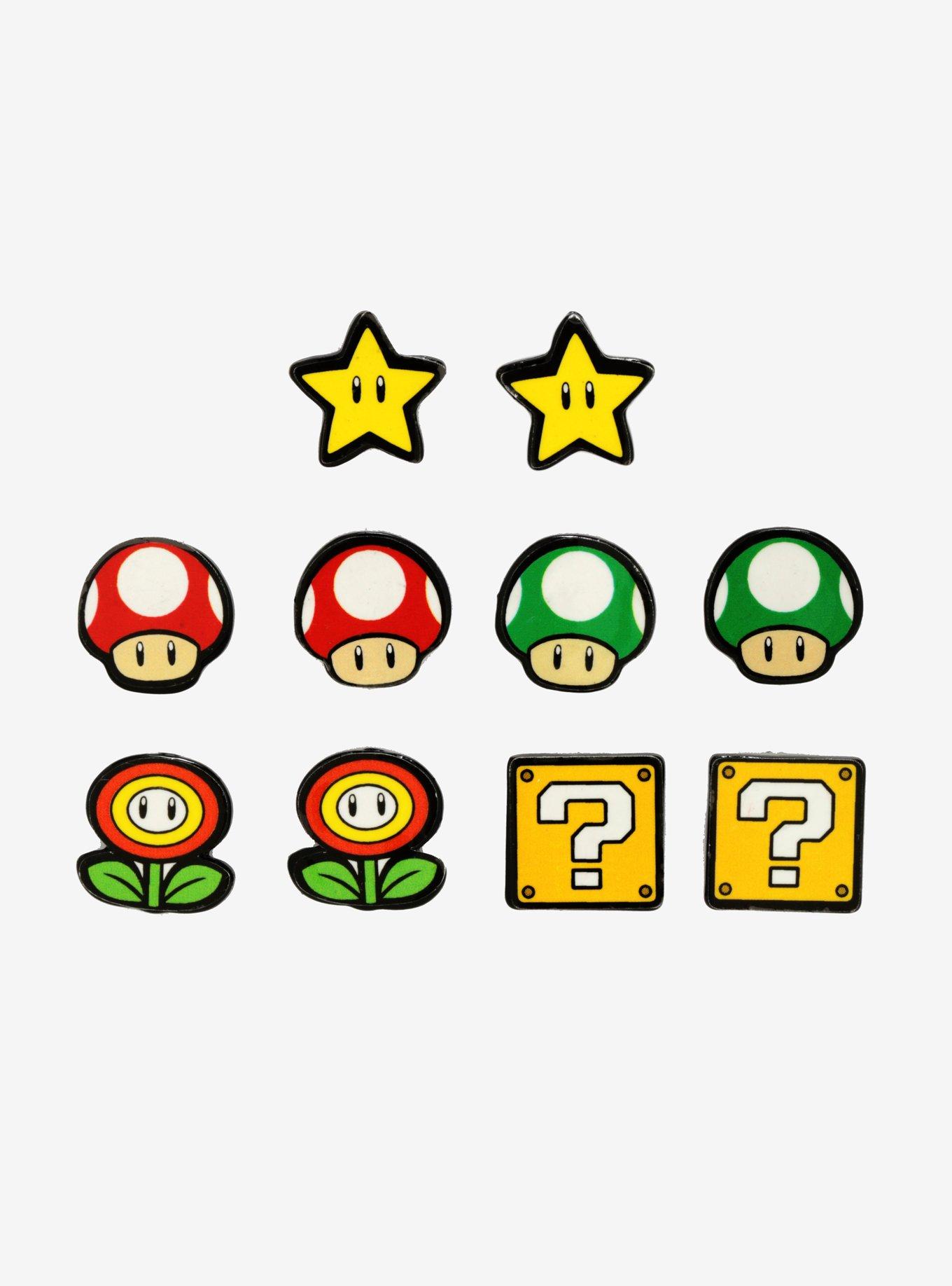 Nintendo Super Mario Earring Set, , hi-res