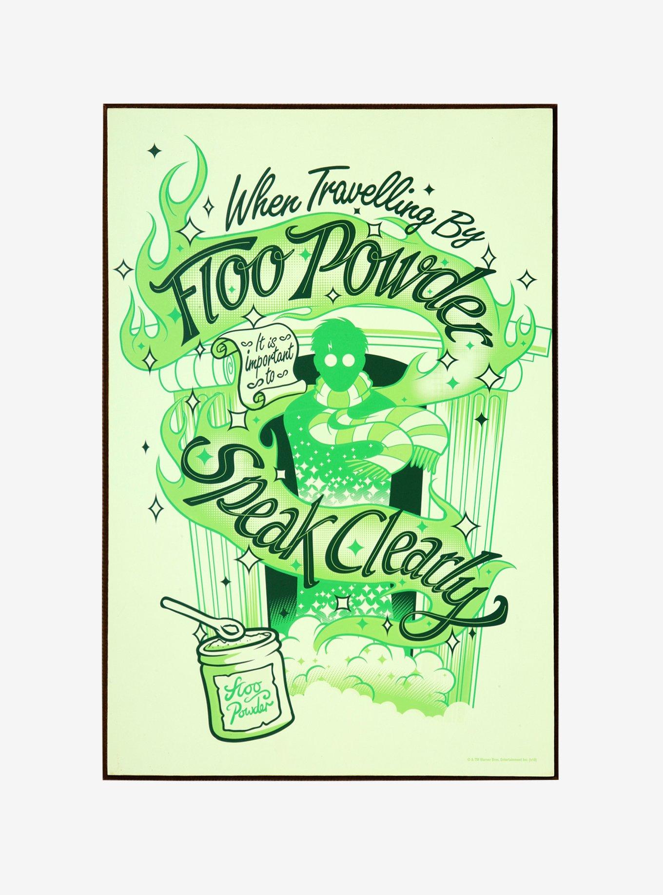 Harry Potter Floo Powder Glow-In-The-Dark Wood Wall Art, , hi-res