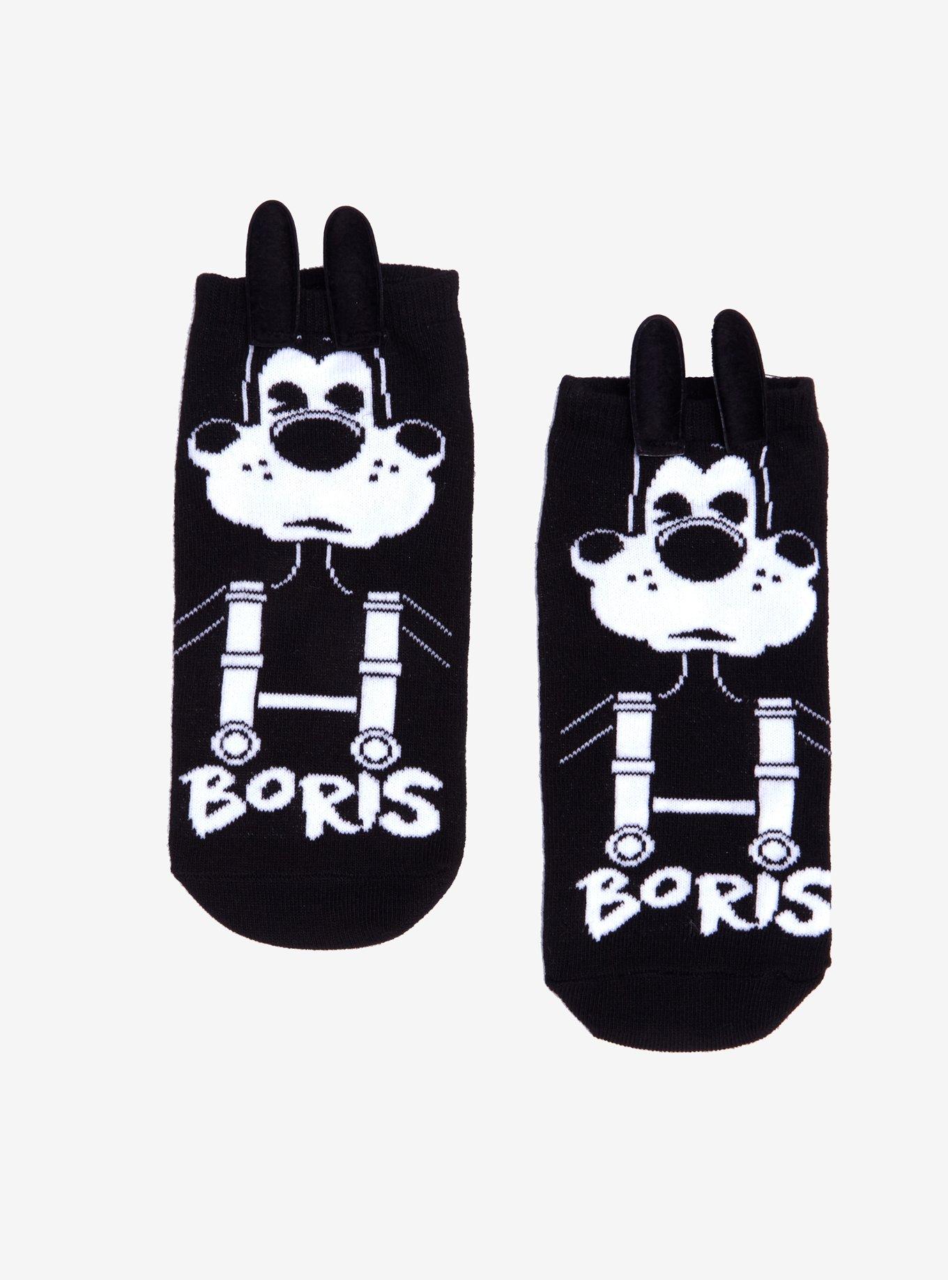 Bendy And The Ink Machine Boris 3D Ears No-Show Socks, , hi-res