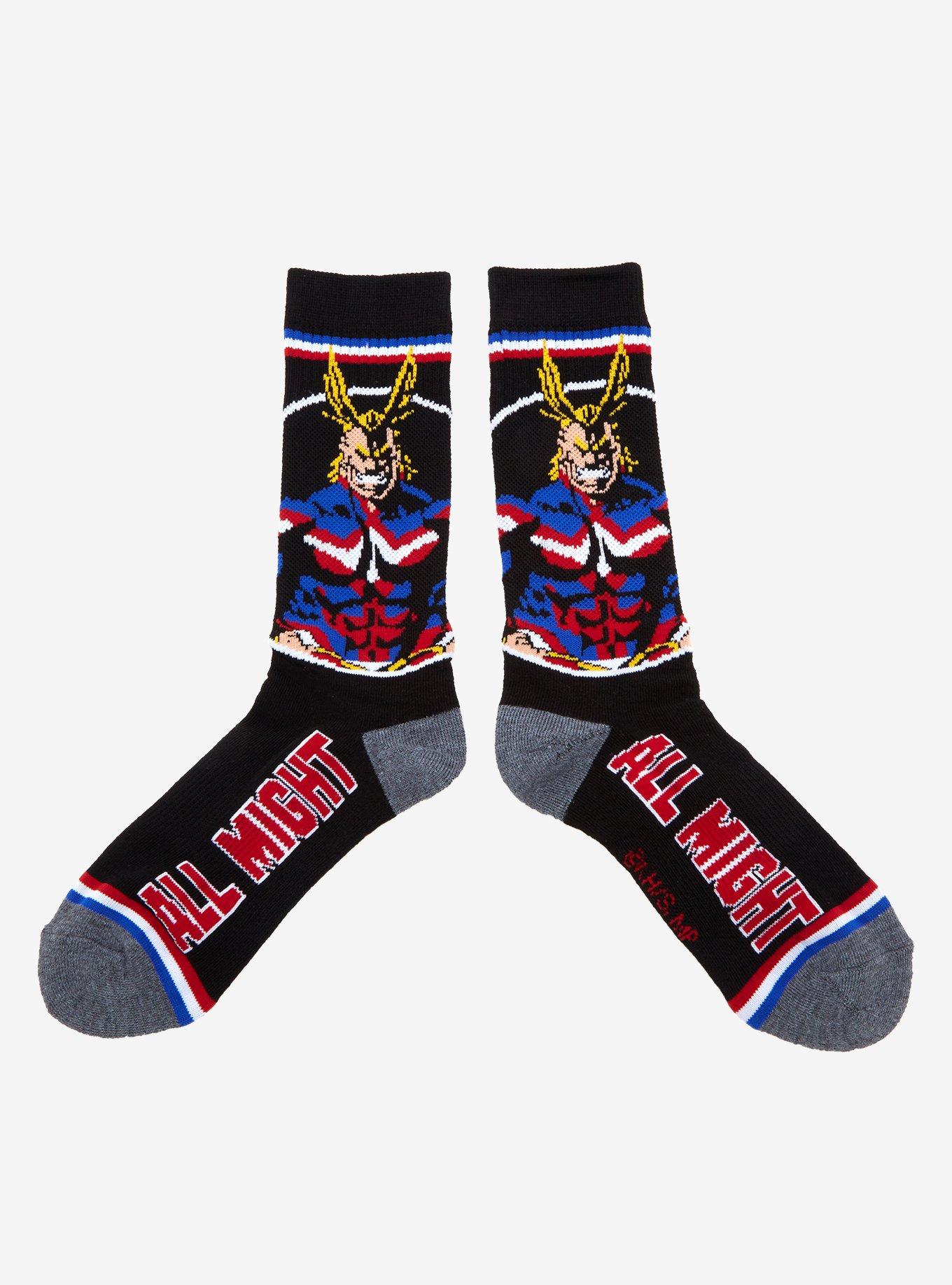 My Hero Academia All Might Crew Socks, , hi-res