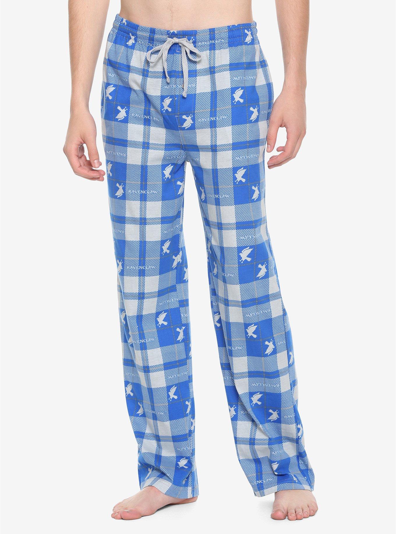 Harry Potter Ravenclaw Plaid Guys Pajama Pants, PLAID, hi-res