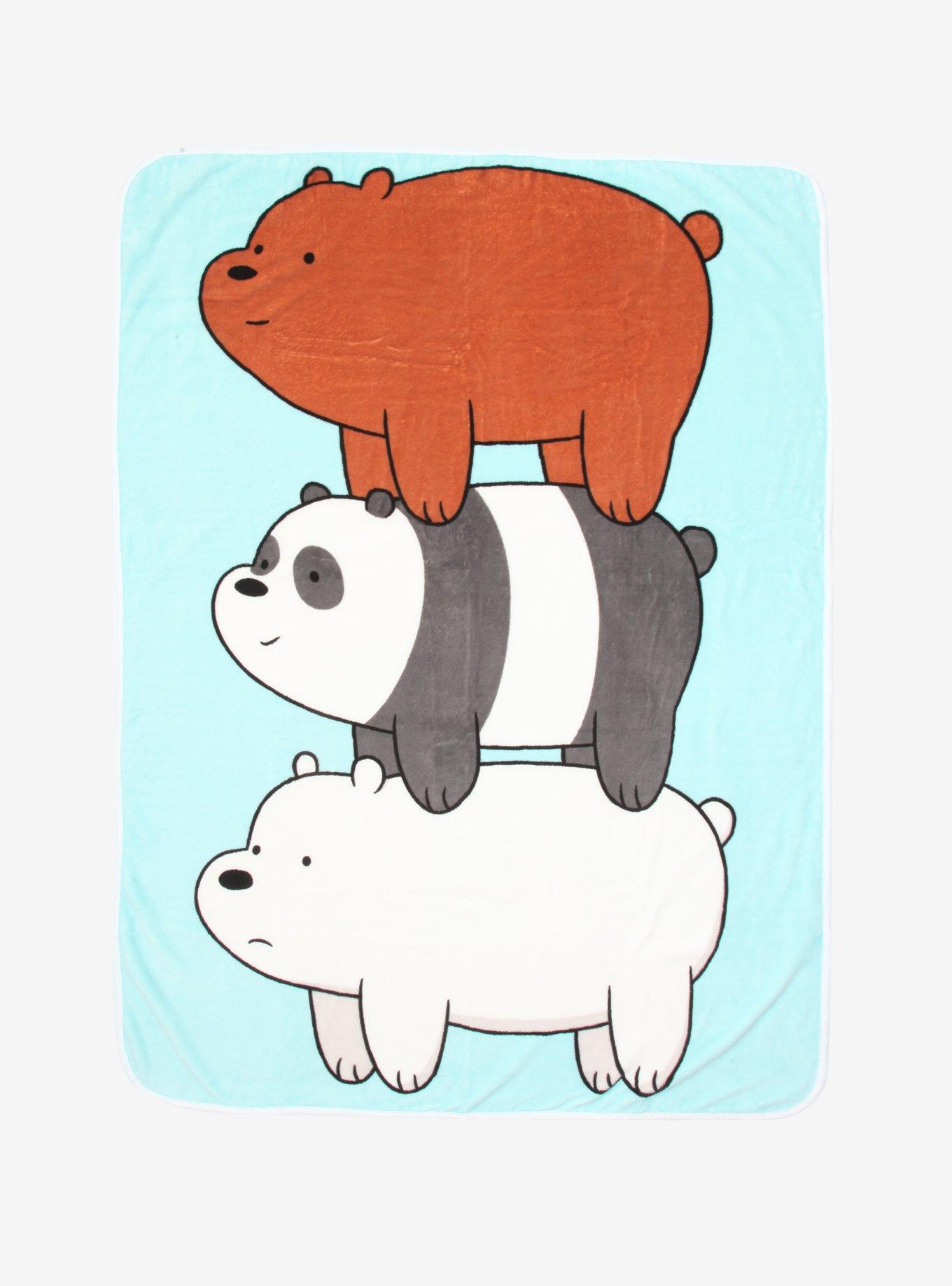 We Bare Bears Bear Stack Throw Blanket, , hi-res