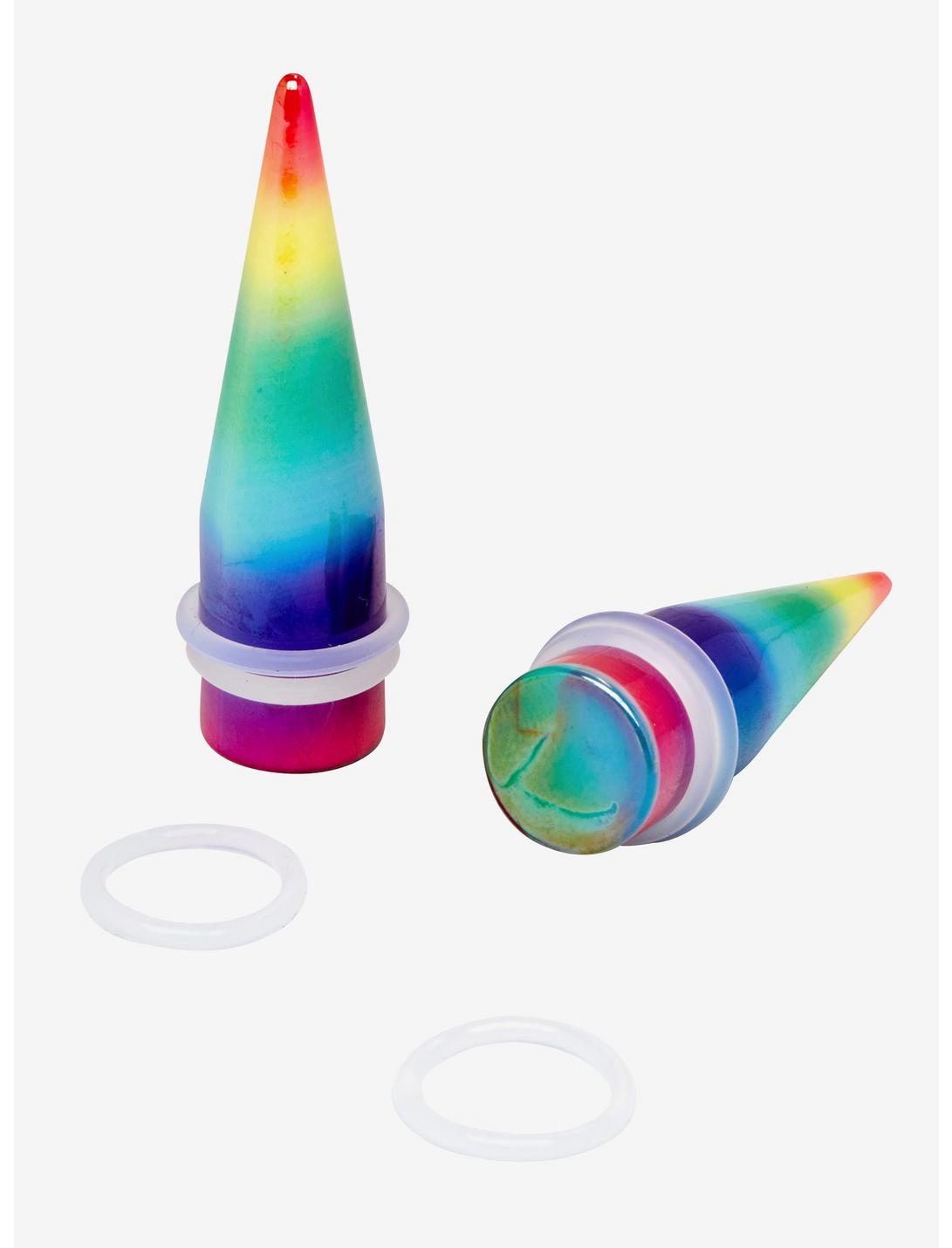 Acrylic Rainbow Taper 2 Pack, MULTI, hi-res