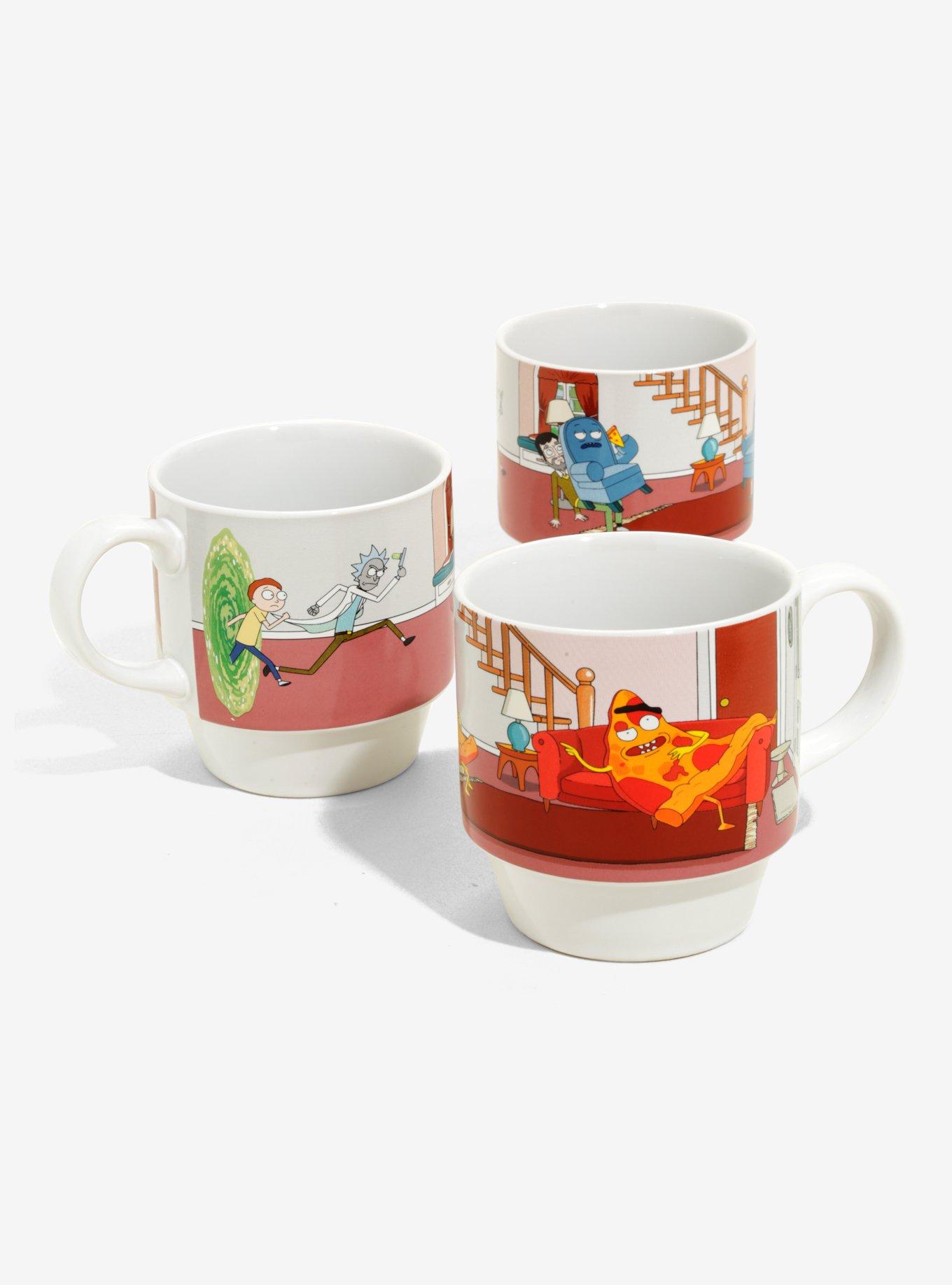 Rick And Morty Stackable Mugs - BoxLunch Exclusive, , hi-res