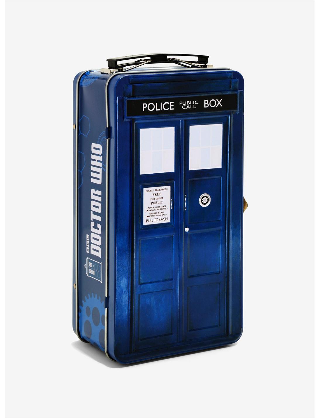 Doctor Who TARDIS Tin Tote Lunch Box, , hi-res