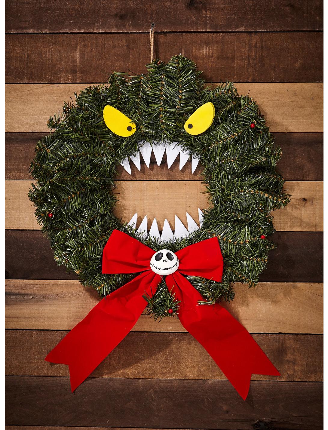 The Nightmare Before Christmas Scary Wreath, , hi-res