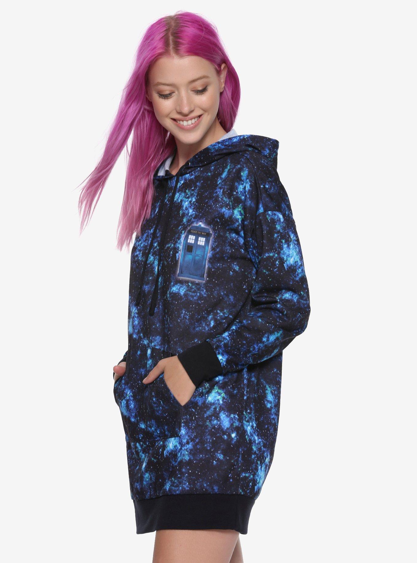 Her Universe Doctor Who Galaxy Tardis Hoodie Dress Hot Topic