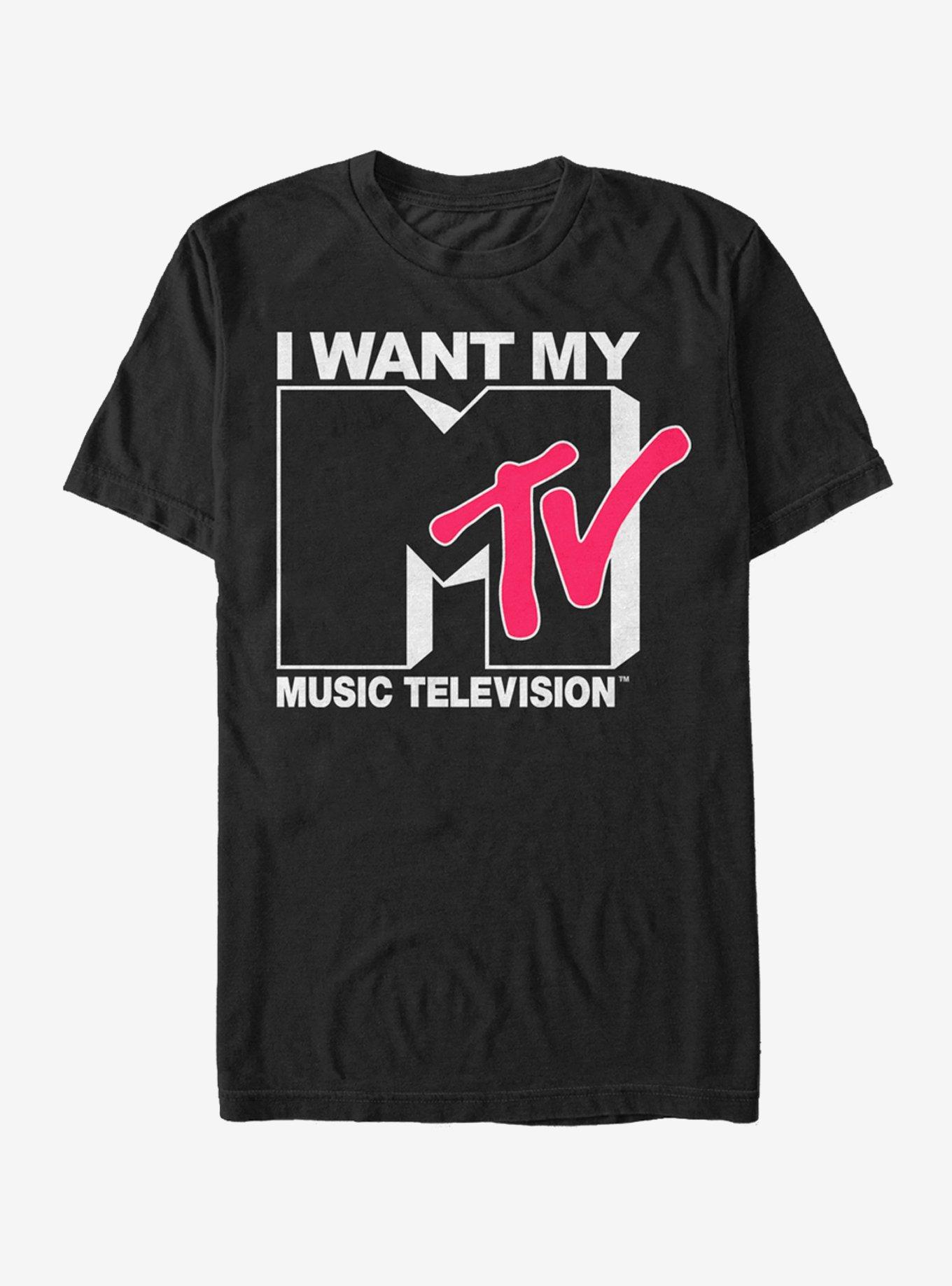 MTV I Want My Music Television T-Shirt, BLACK, hi-res